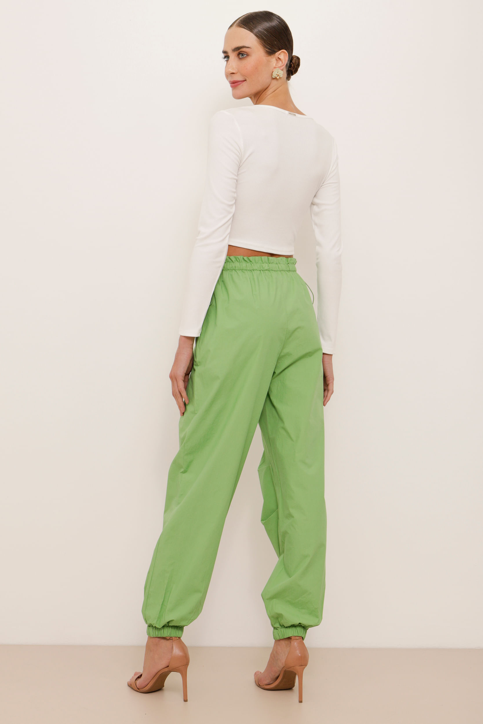 9034247 - Calça Parachute Tactel VERDE 