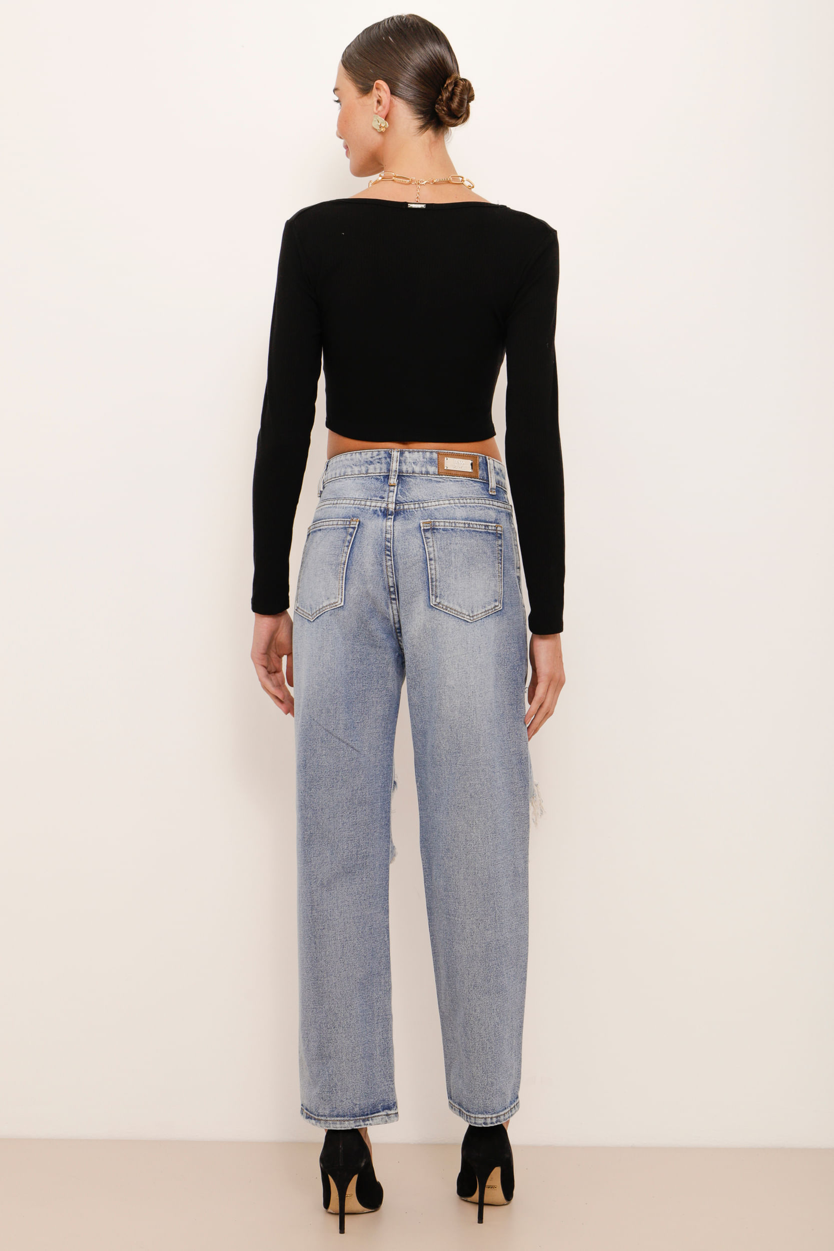 9034327 - Calça Jeans Super Destroyed AZUL
