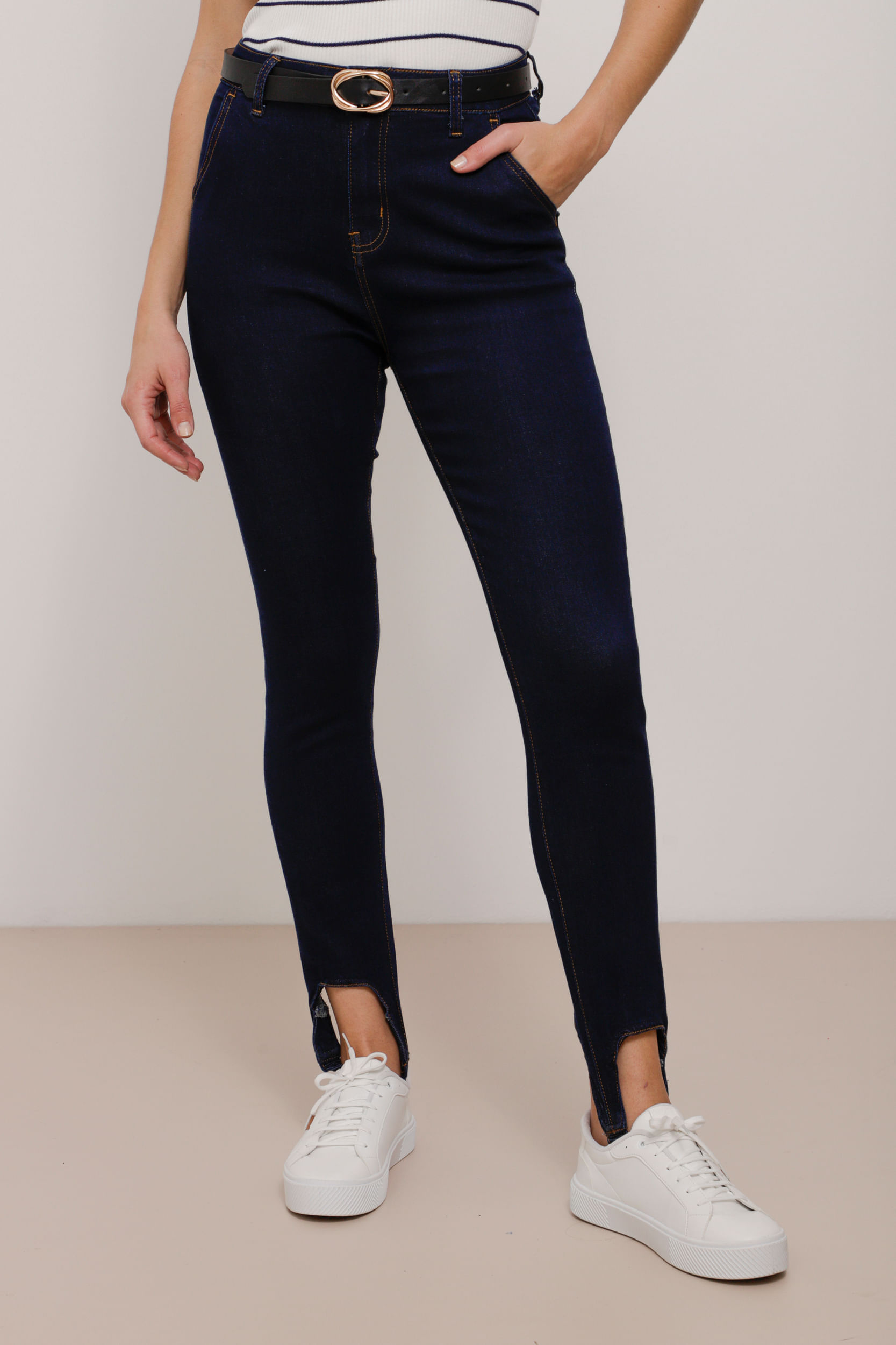 9034395 - Calça Jeans Skinny Com Pezinho AZUL 9034395 - Calça Jeans Skinny Com Pezinho AZUL