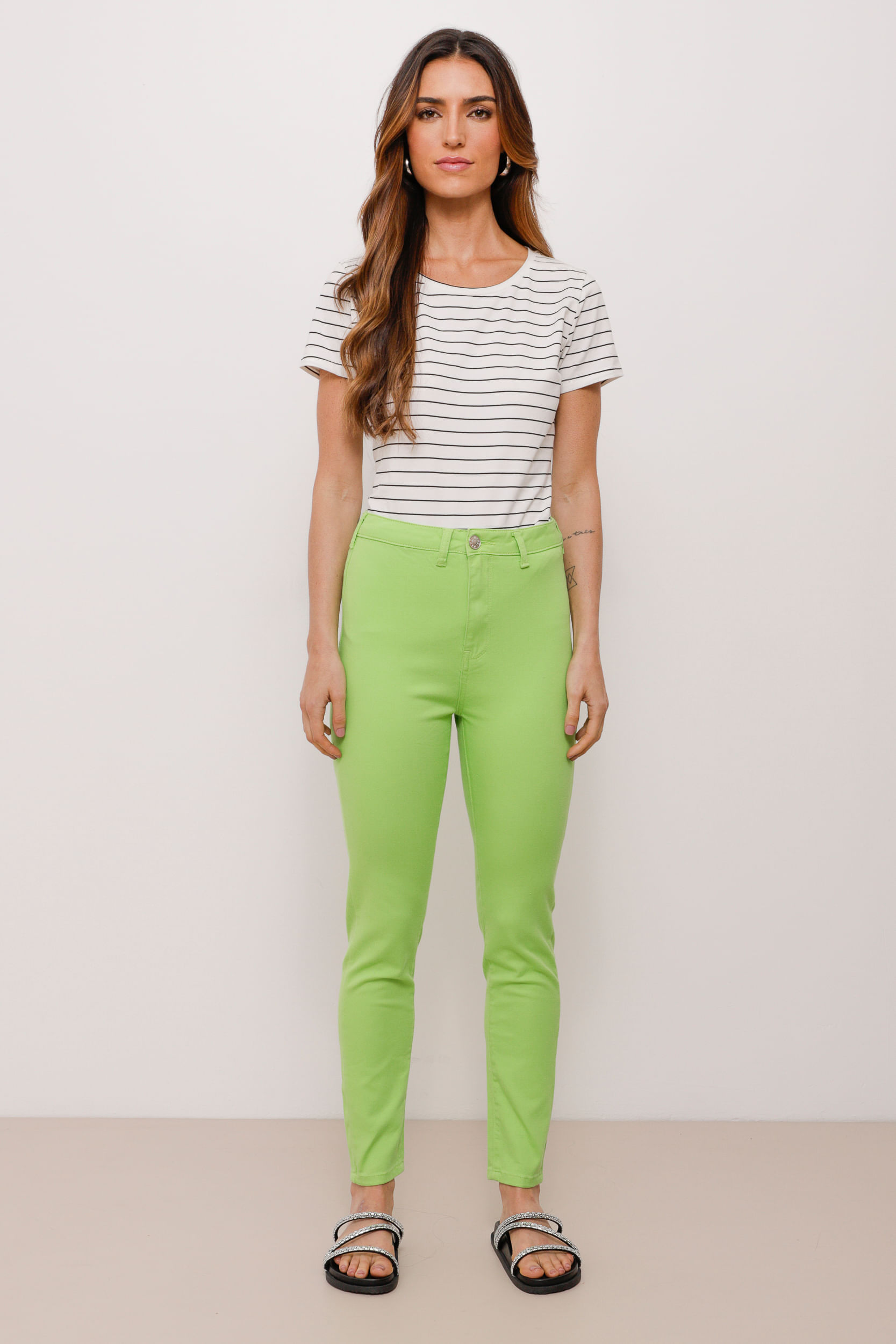 9033773 - Calça Sarja Skinny Basic                LIMA