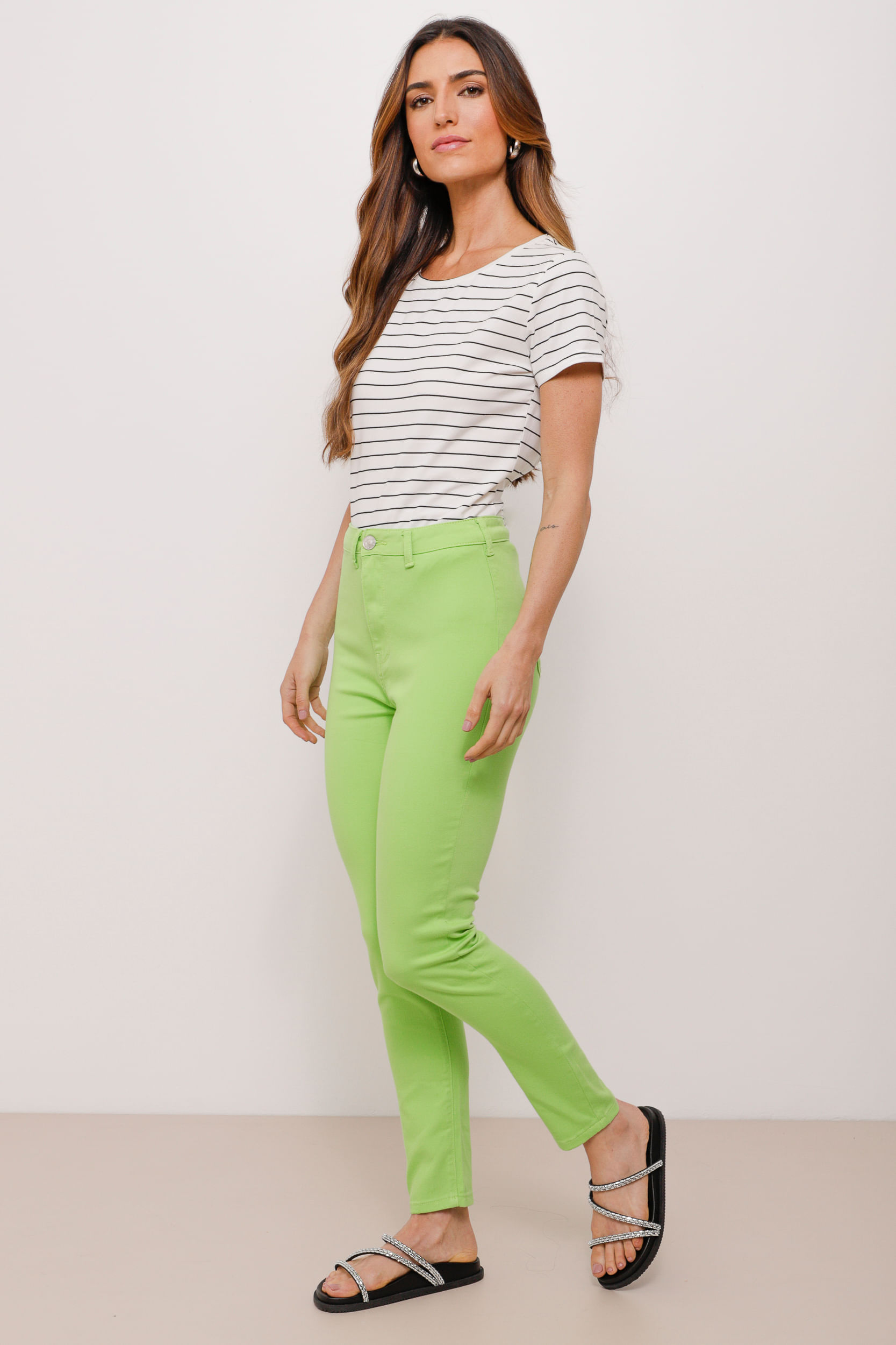 9033773 - Calça Sarja Skinny Basic                LIMA