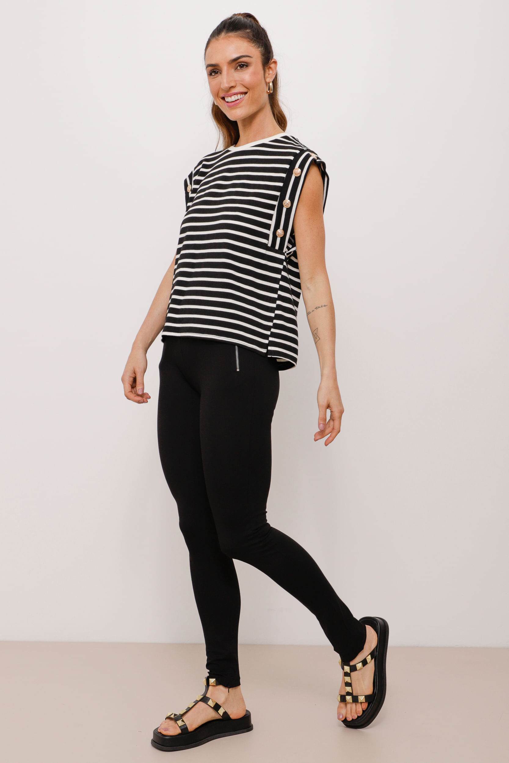 9034017 - Calça Montaria Zíper Básica PRETO