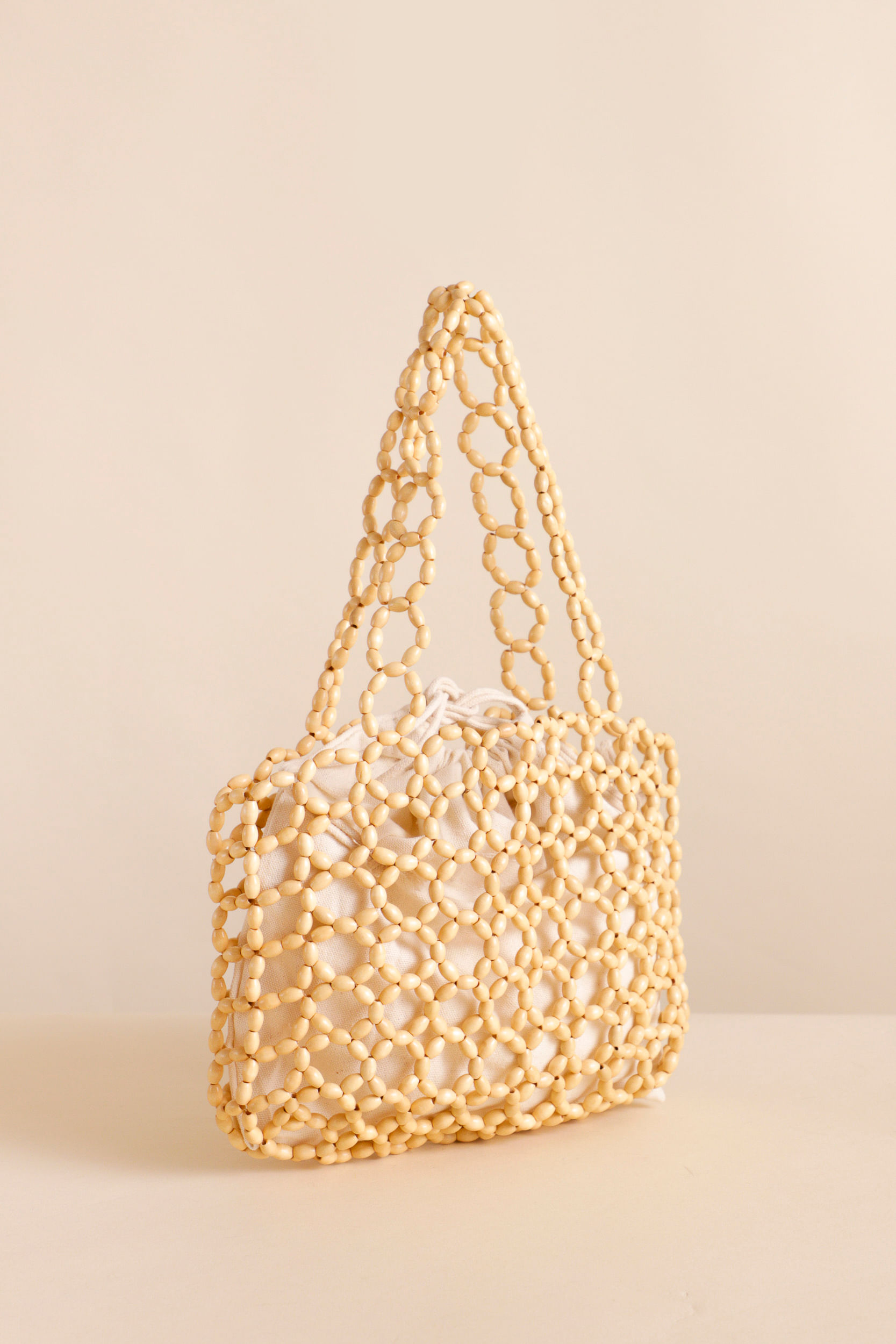 9033522 - Bolsa Miçanga Tote  NATURAL