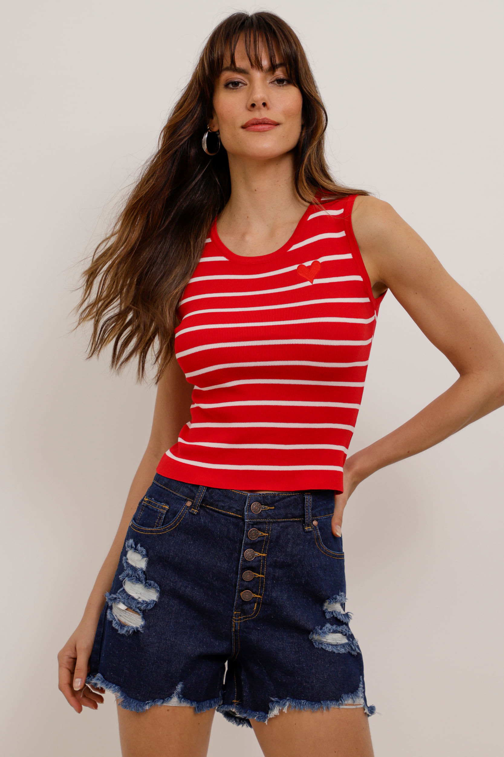 9033904 - Shorts Jeans Destroyed MARINHO 