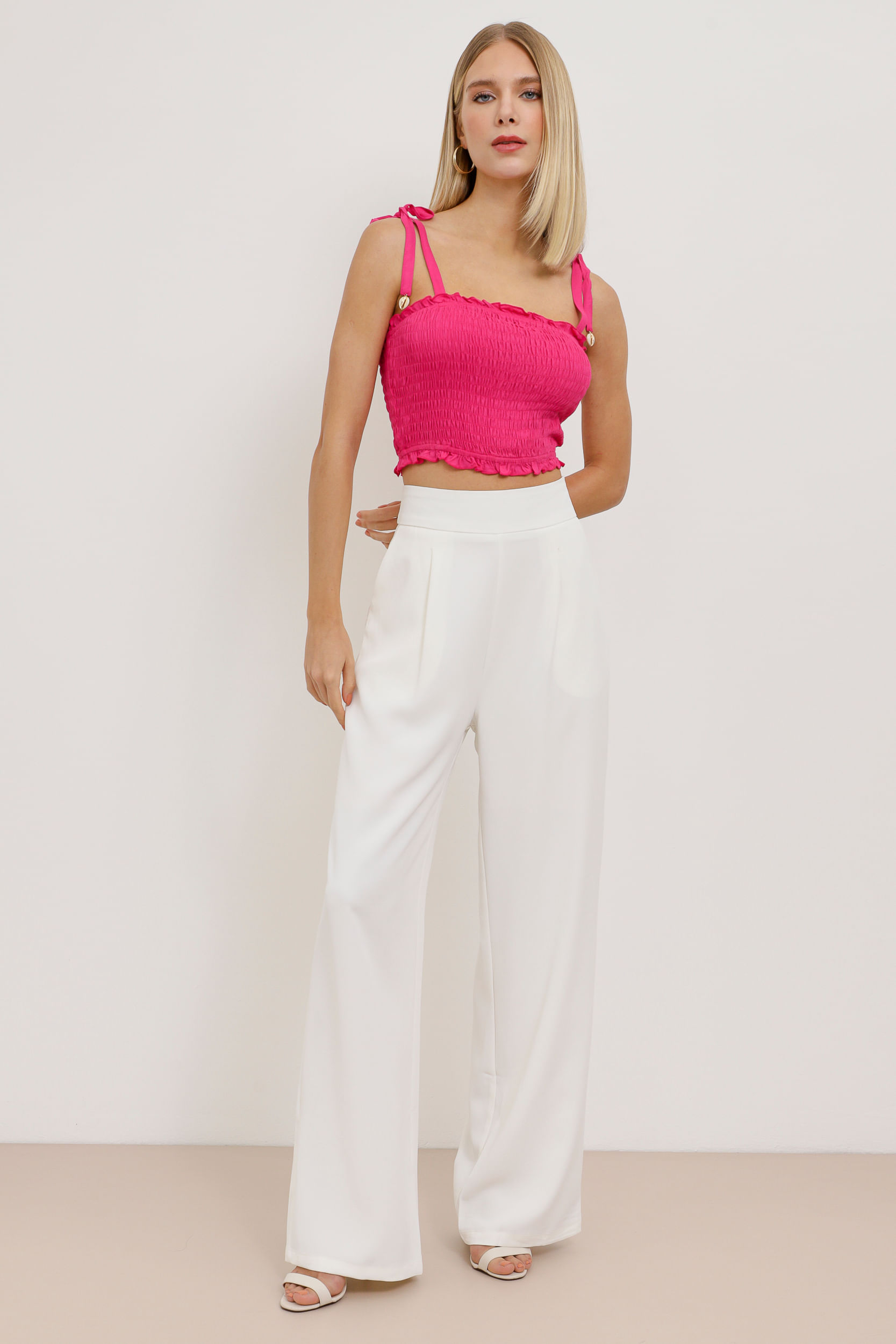 9032532 - Top Lastex Alcinha Amarração PINK 9032532 - Top Lastex Alcinha Amarração PINK