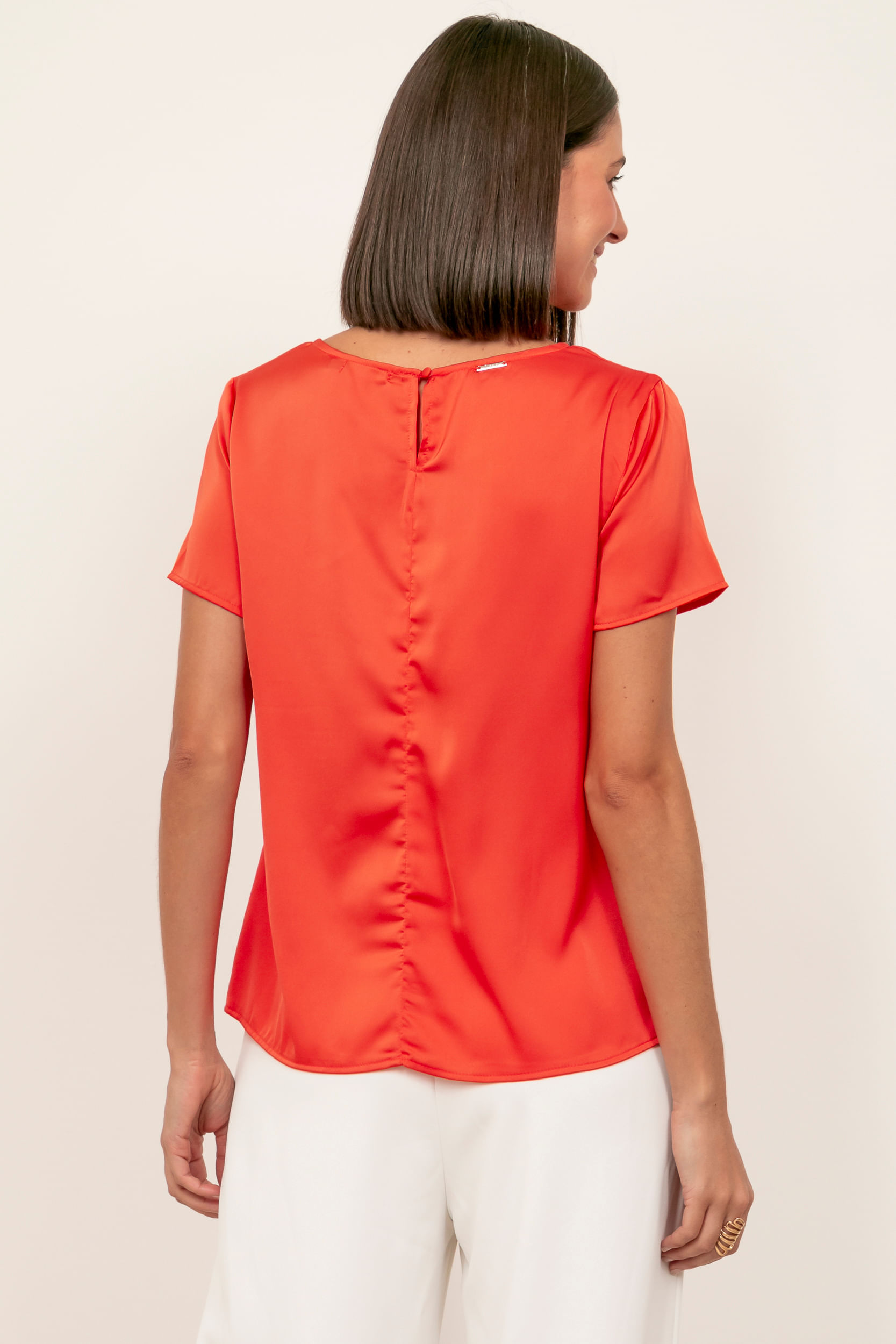9034670 - Blusa Basic Sedinha LARANJA 9034670 - Blusa Basic Sedinha LARANJA
