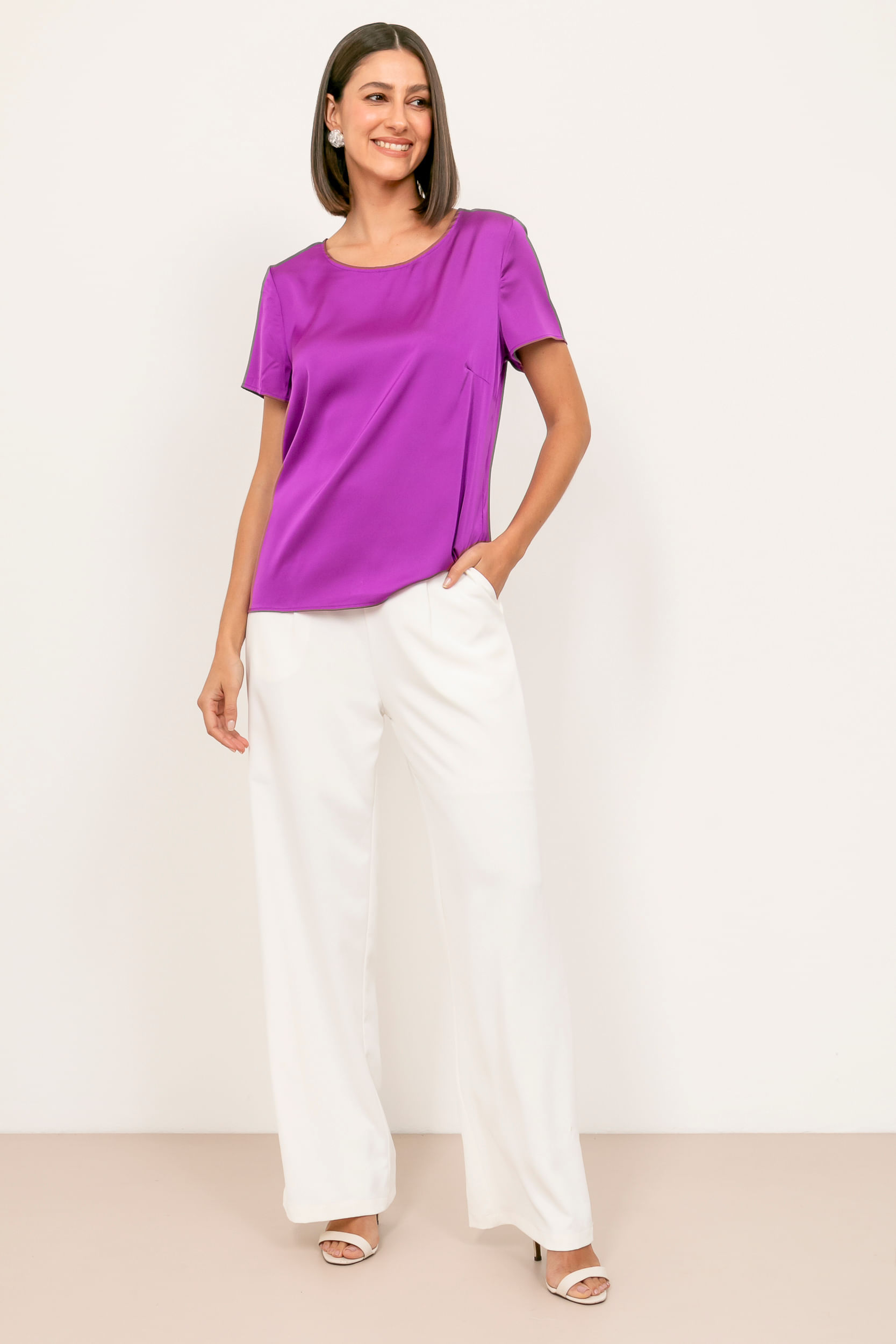 9034670 - Blusa Basic Sedinha ROXO 9034670 - Blusa Basic Sedinha ROXO