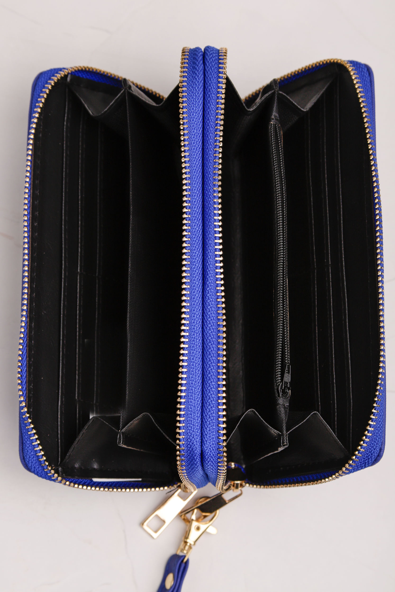 9034635 - Carteira Zíper Duplo AZUL 9034635 - Carteira Zíper Duplo AZUL