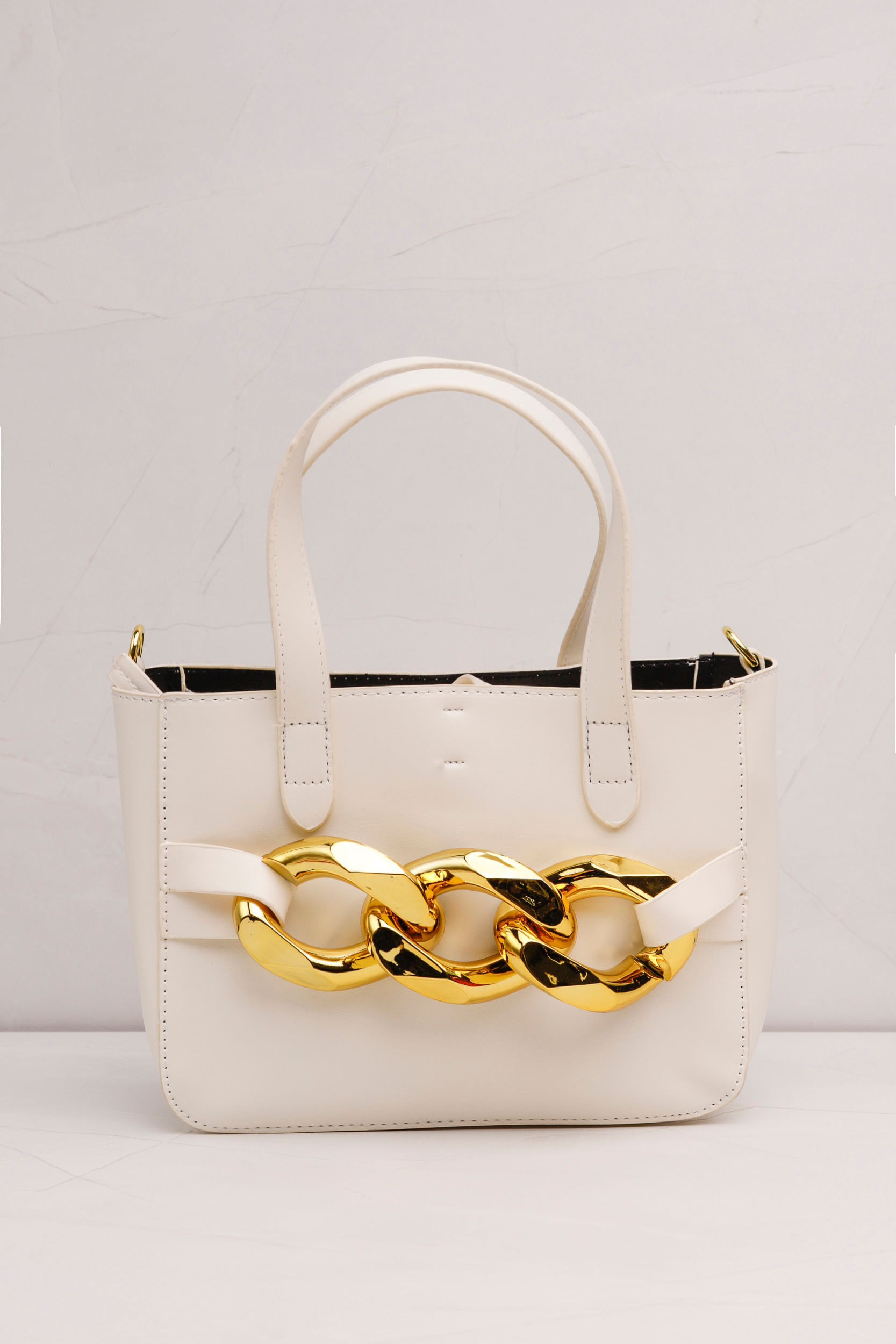 9034547 - Bolsa Big Corrente  OFF-WHITE