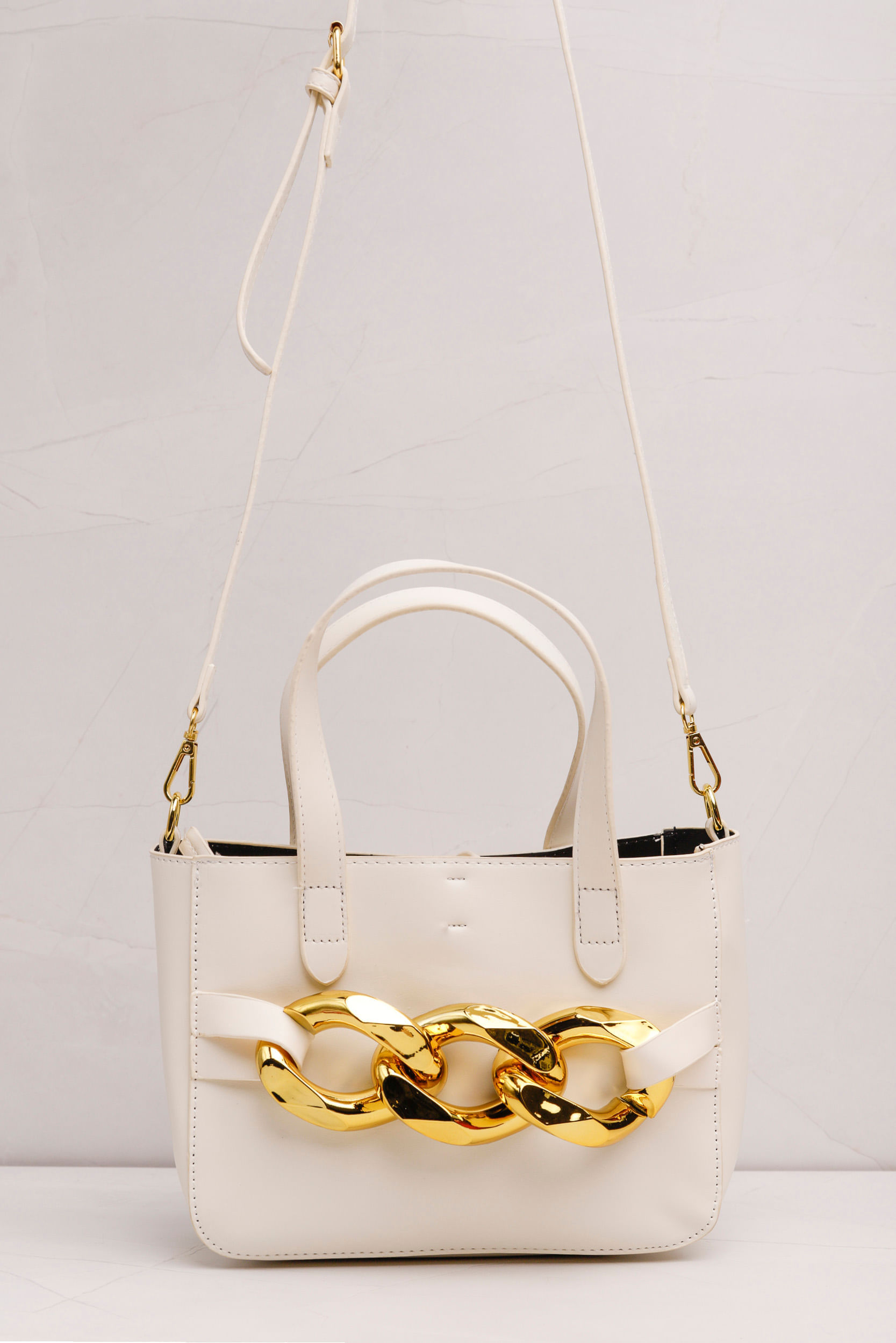 9034547 - Bolsa Big Corrente  OFF-WHITE