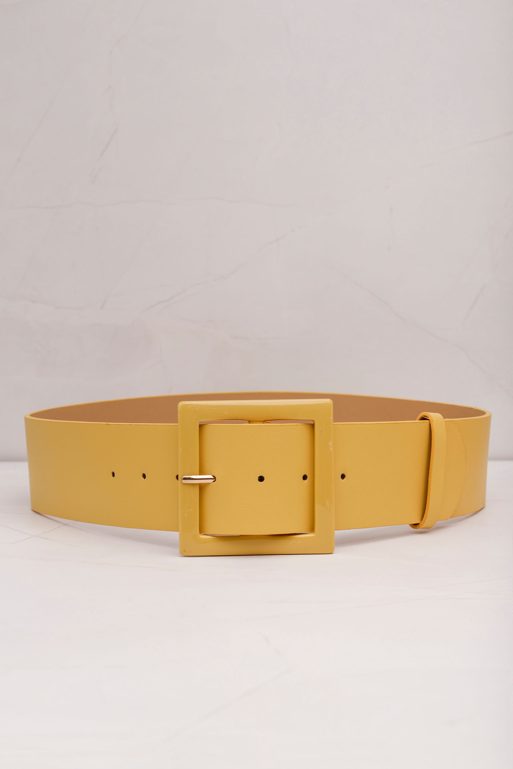 Cinto Fivela Acrílico  AMARELO
