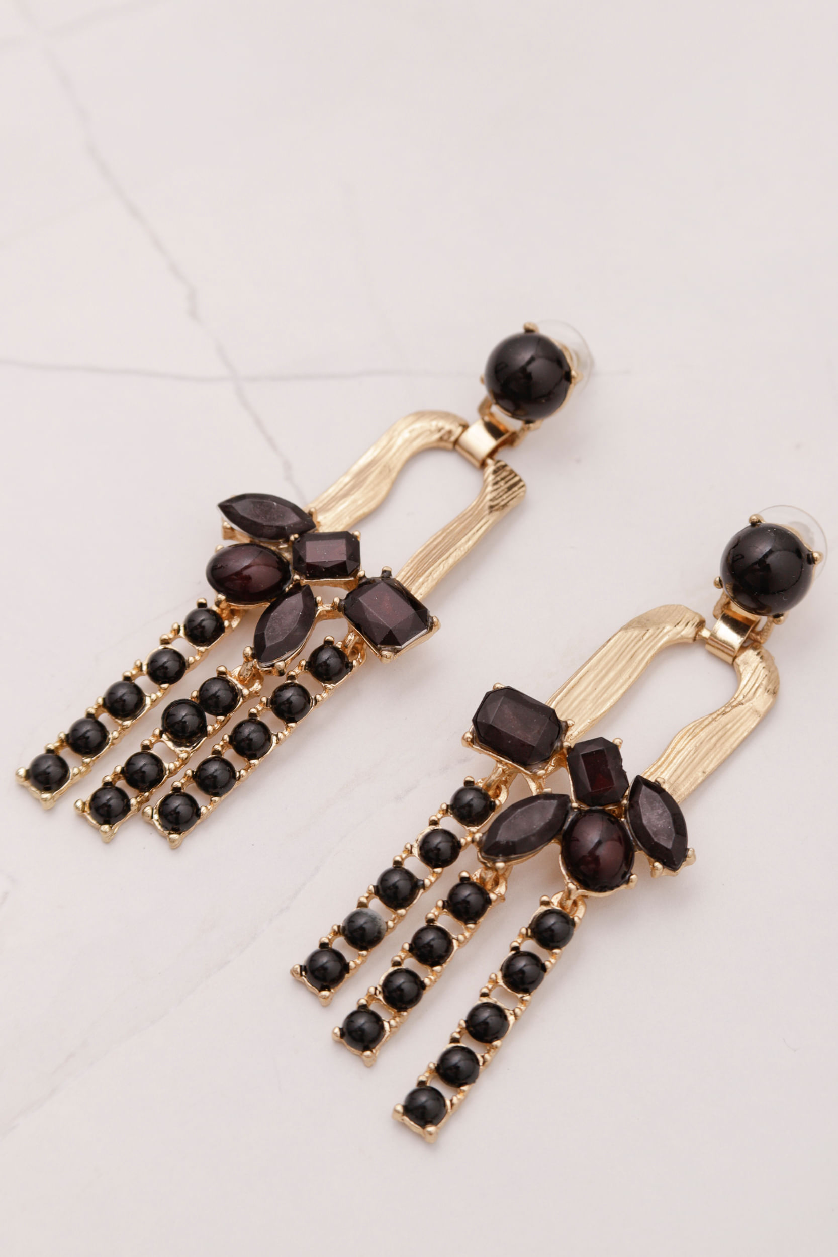 Brinco Chuvisco Strass PRETO Brinco Chuvisco Strass PRETO
