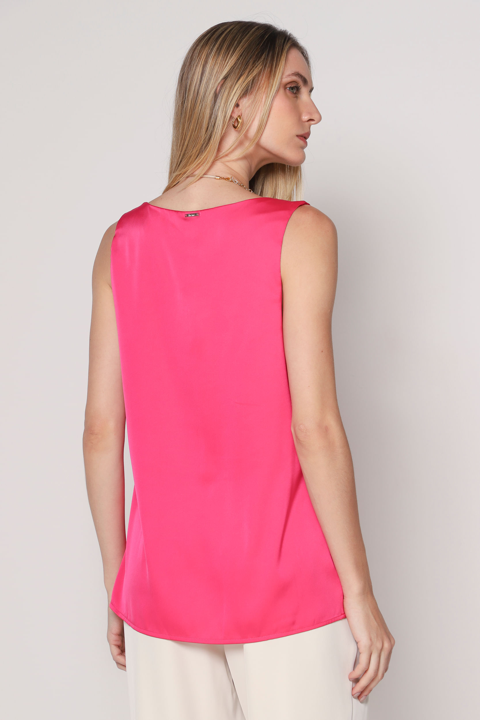Regata Básica Alça Larga PINK Regata Básica Alça Larga PINK