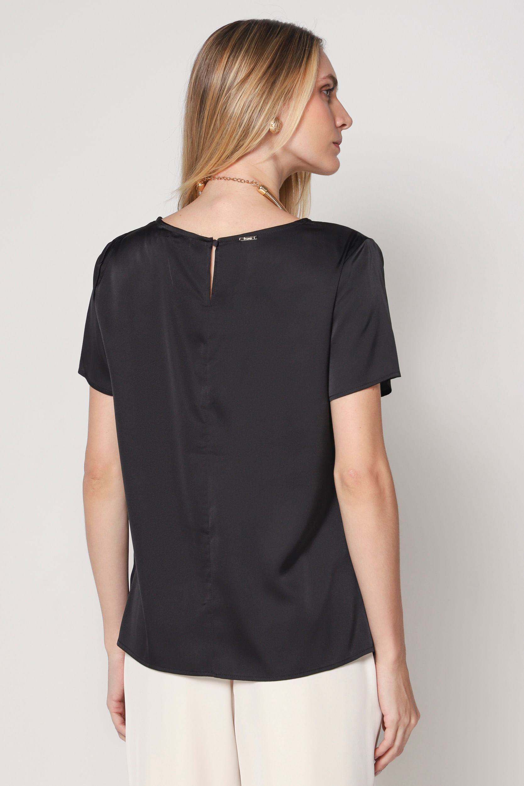 9034713 - Blusa Basic Sedinha PRETO 9034713 - Blusa Basic Sedinha PRETO
