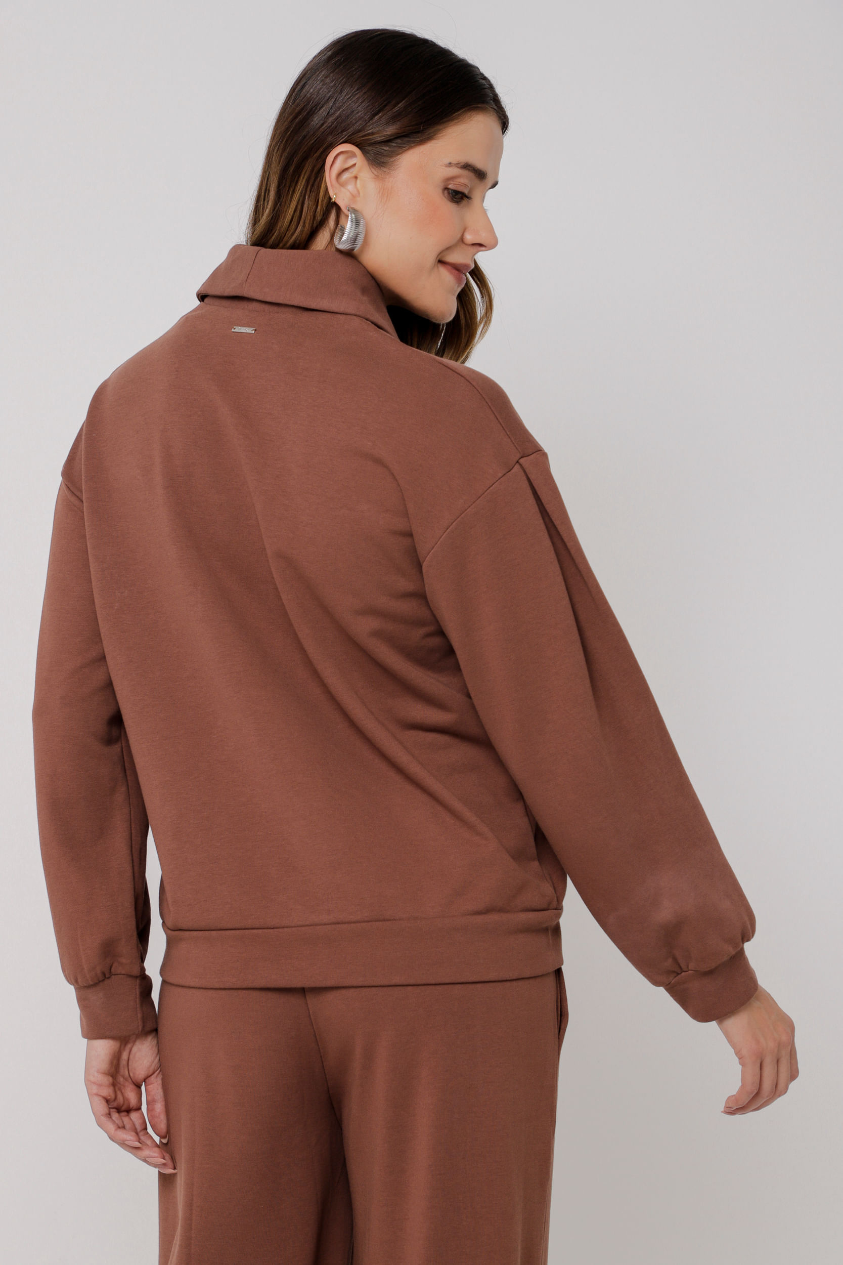 Blusa Moletom Comfy MARROM Blusa Moletom Comfy MARROM