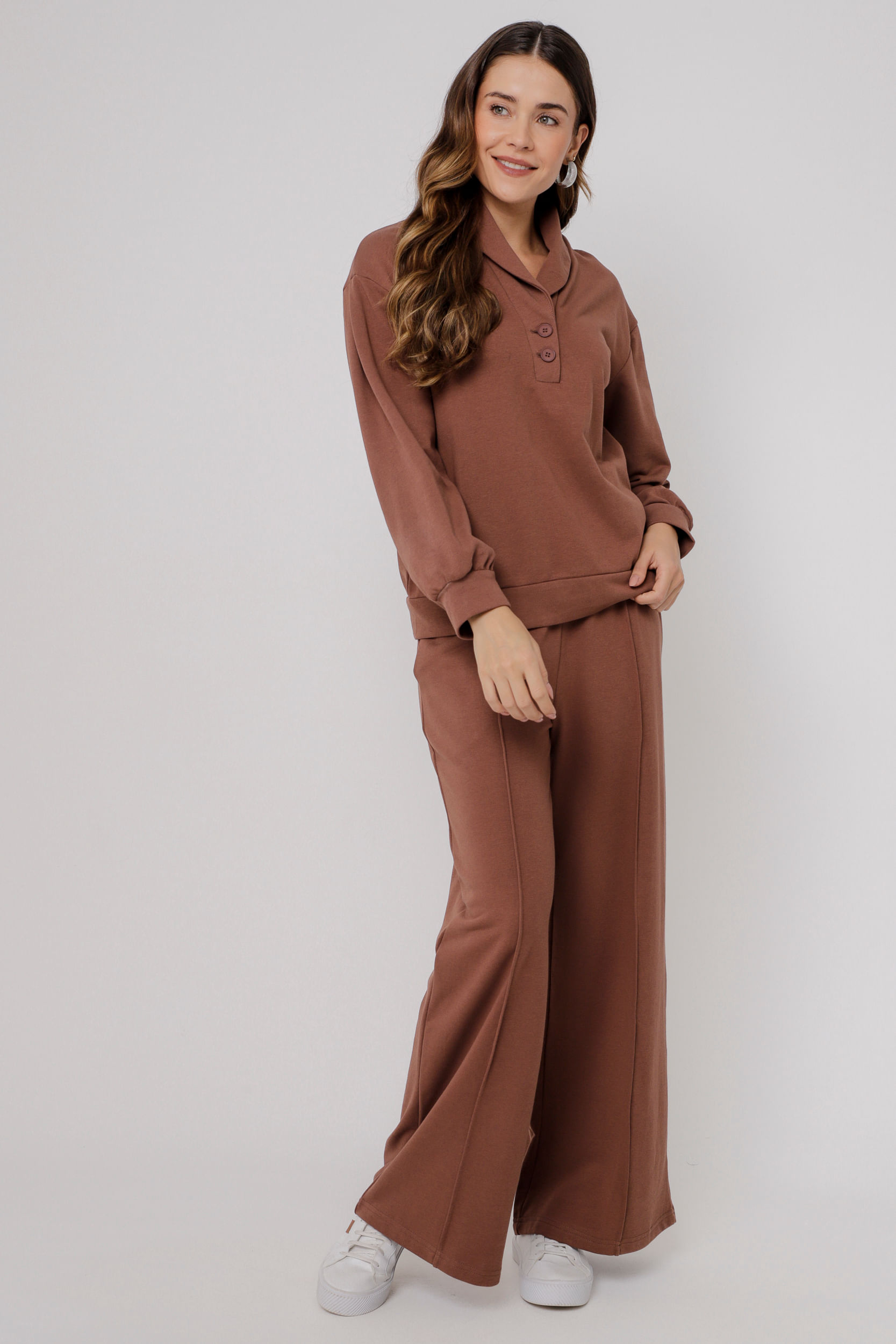 Blusa Moletom Comfy MARROM Blusa Moletom Comfy MARROM