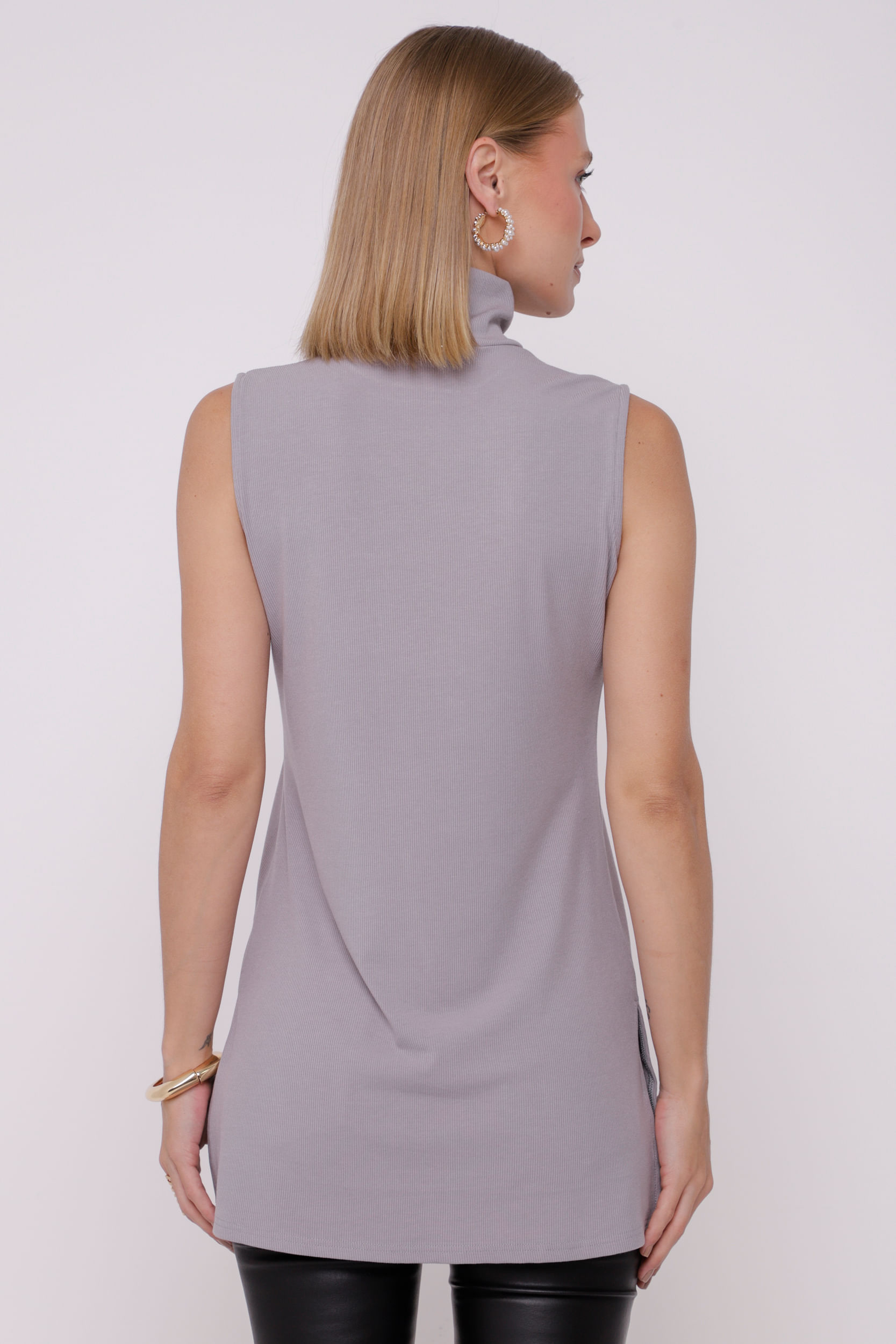 Regata Rib Long Basic  CINZA