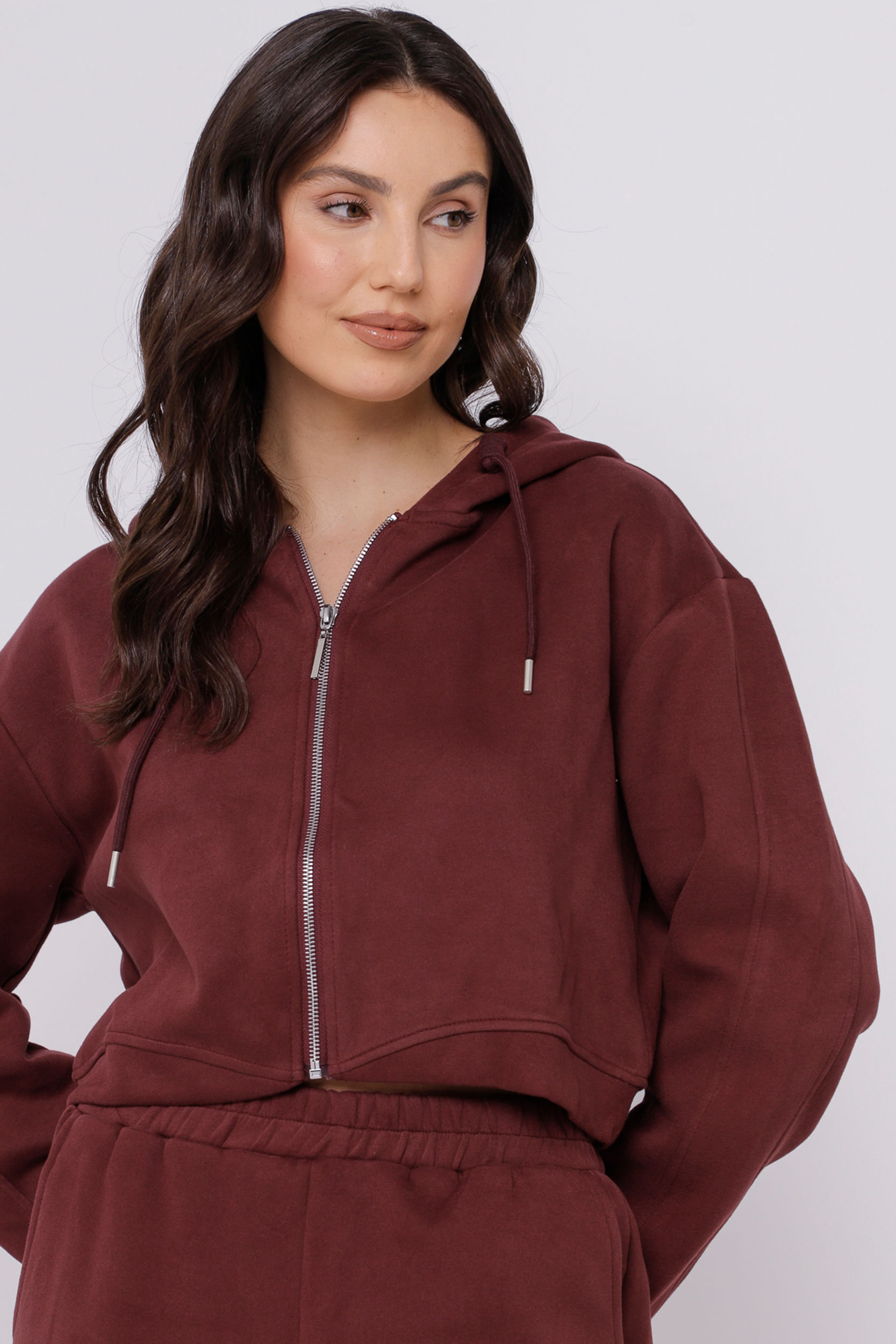 9035236 - Blusa de Moletom Básico VINHO 9035236 - Blusa de Moletom Básico VINHO