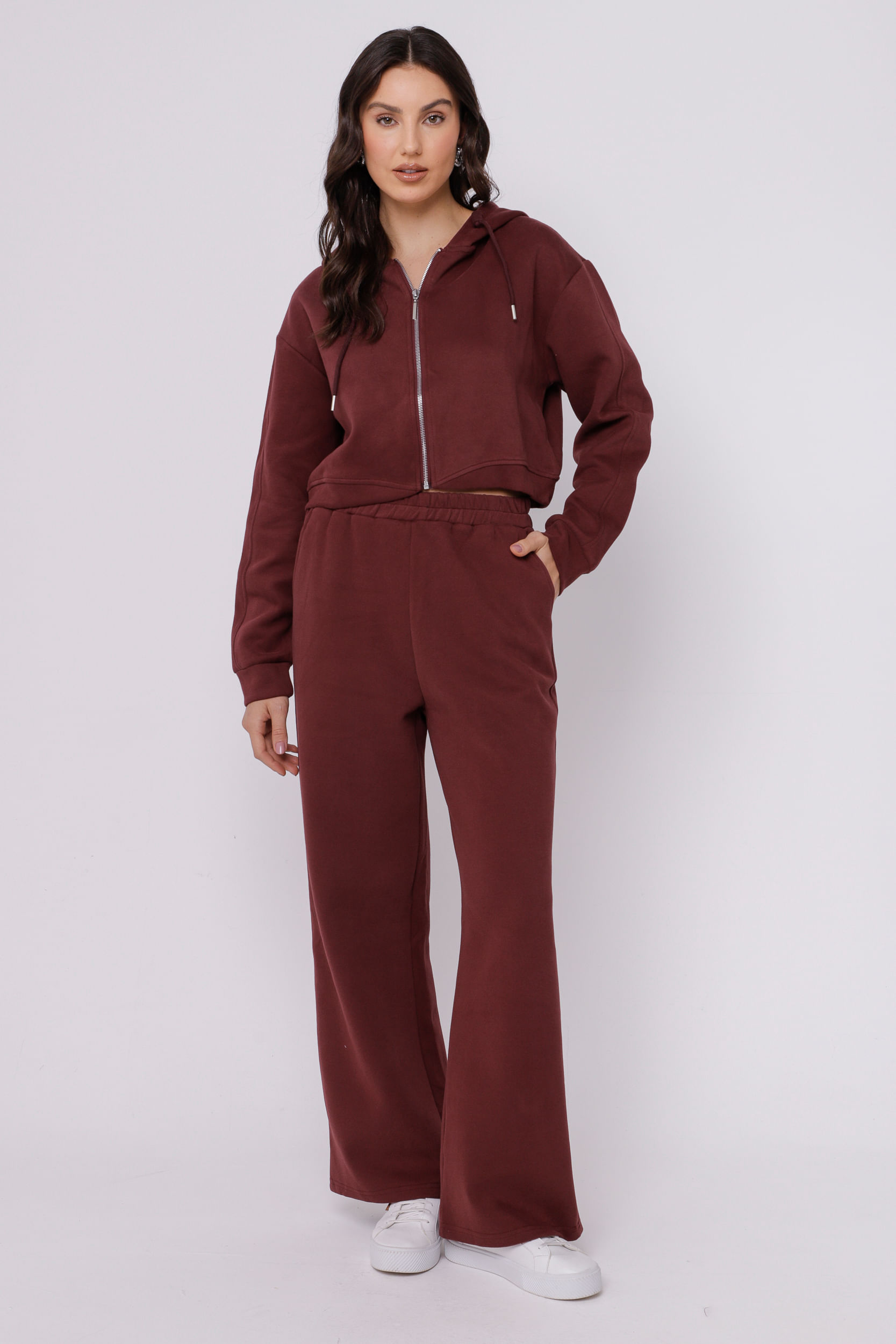 9035236 - Blusa de Moletom Básico VINHO 9035236 - Blusa de Moletom Básico VINHO