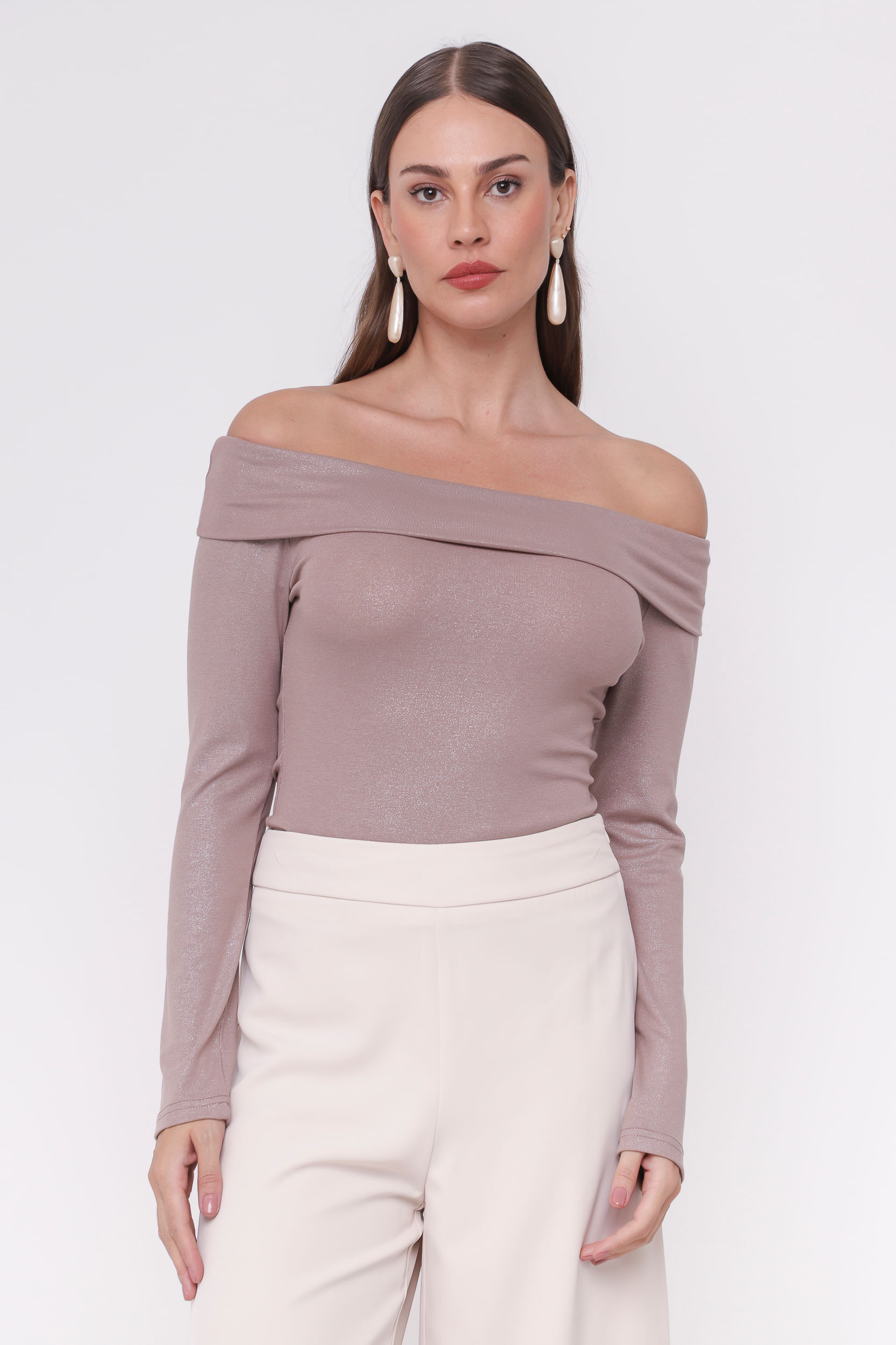 9035061 - Blusa Ombro a Ombro Foil FENDI