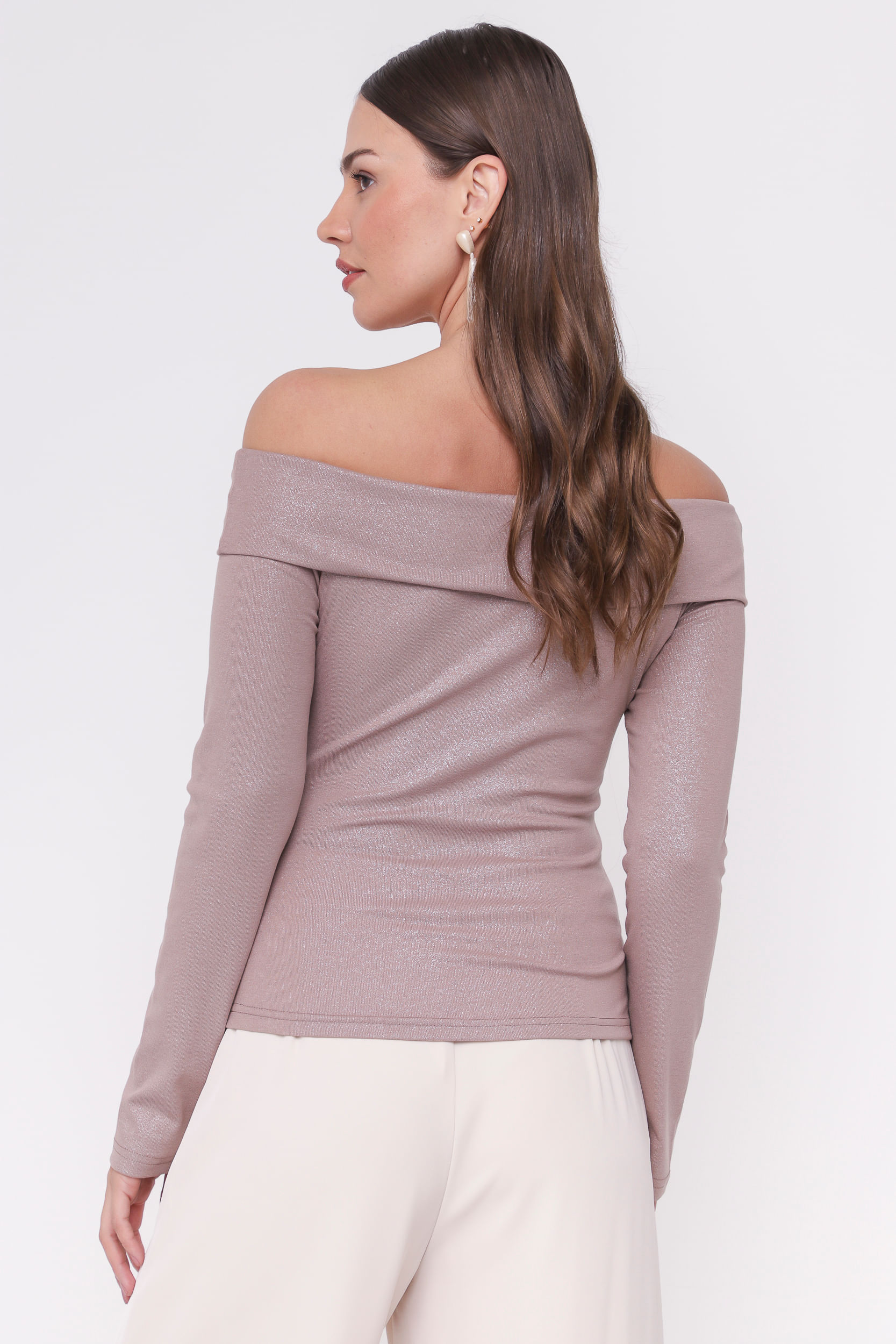 9035061 - Blusa Ombro a Ombro Foil FENDI 9035061 - Blusa Ombro a Ombro Foil FENDI