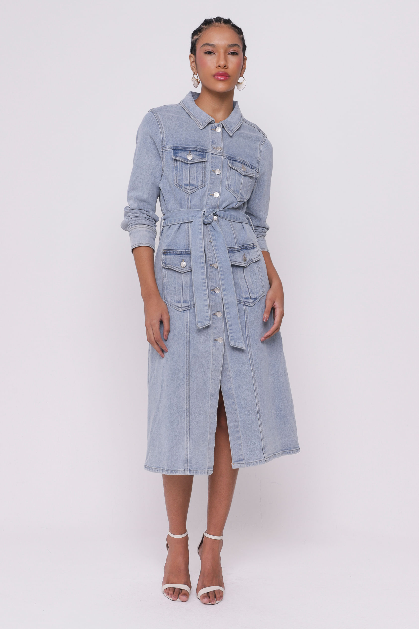 9035230 - Vestido Jeans Mídi        JEANS