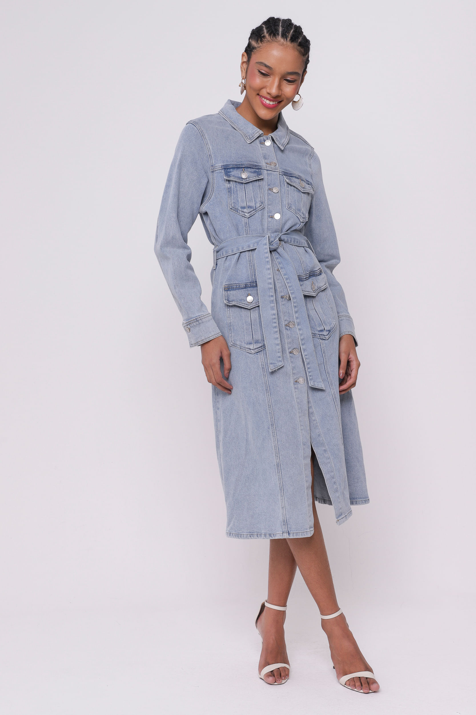 9035230 - Vestido Jeans Mídi        JEANS