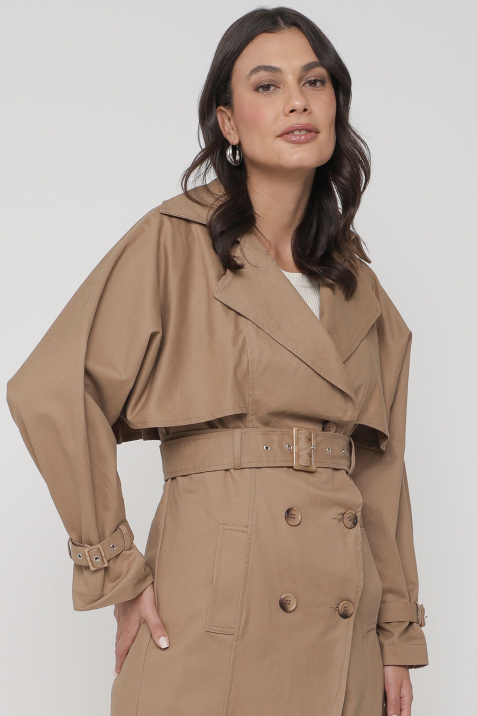 9035164 - Trench Coat Sarjado BEGE 9035164 - Trench Coat Sarjado BEGE