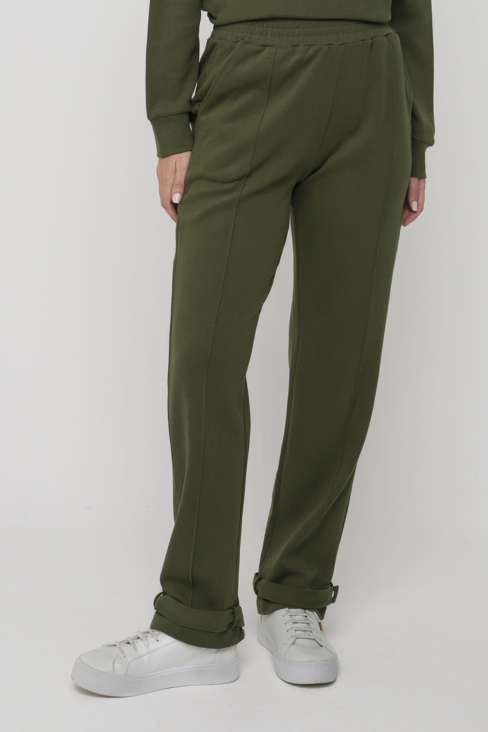 9035366 - Calça Moletom Botões VERDE 9035366 - Calça Moletom Botões VERDE