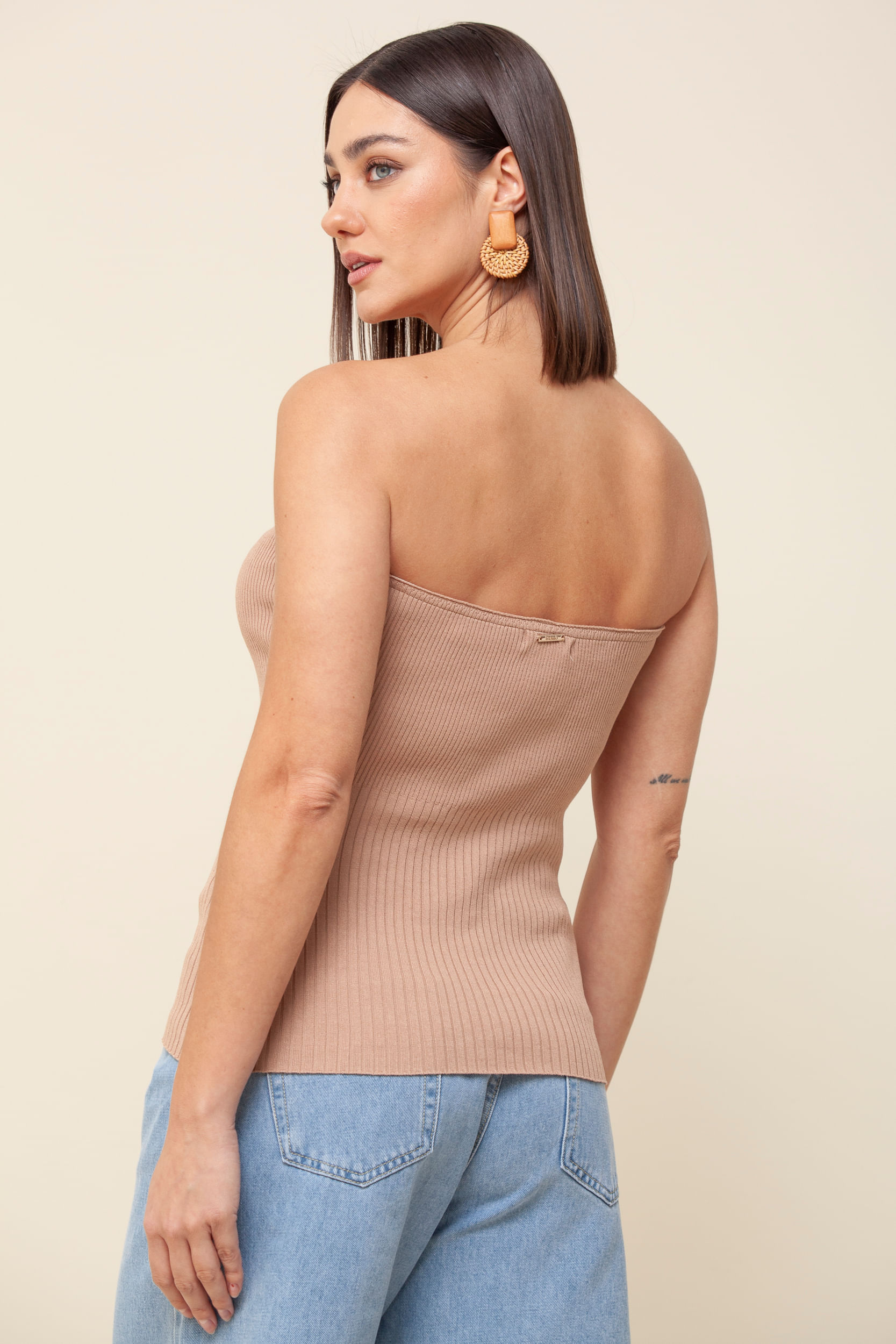 9035339 - Cropped Tricô Sem Alça 