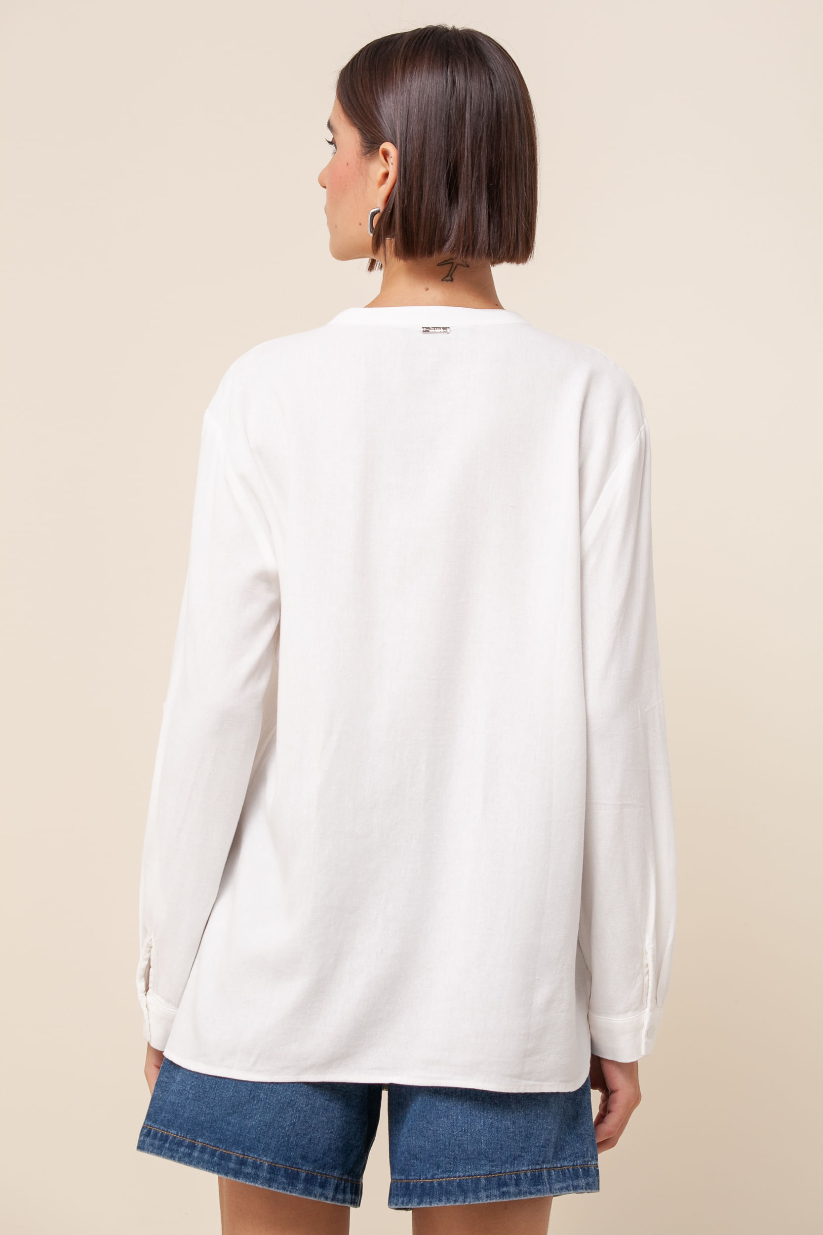 Camisa Gio Bolsos OFF-WHITE Camisa Gio Bolsos OFF-WHITE