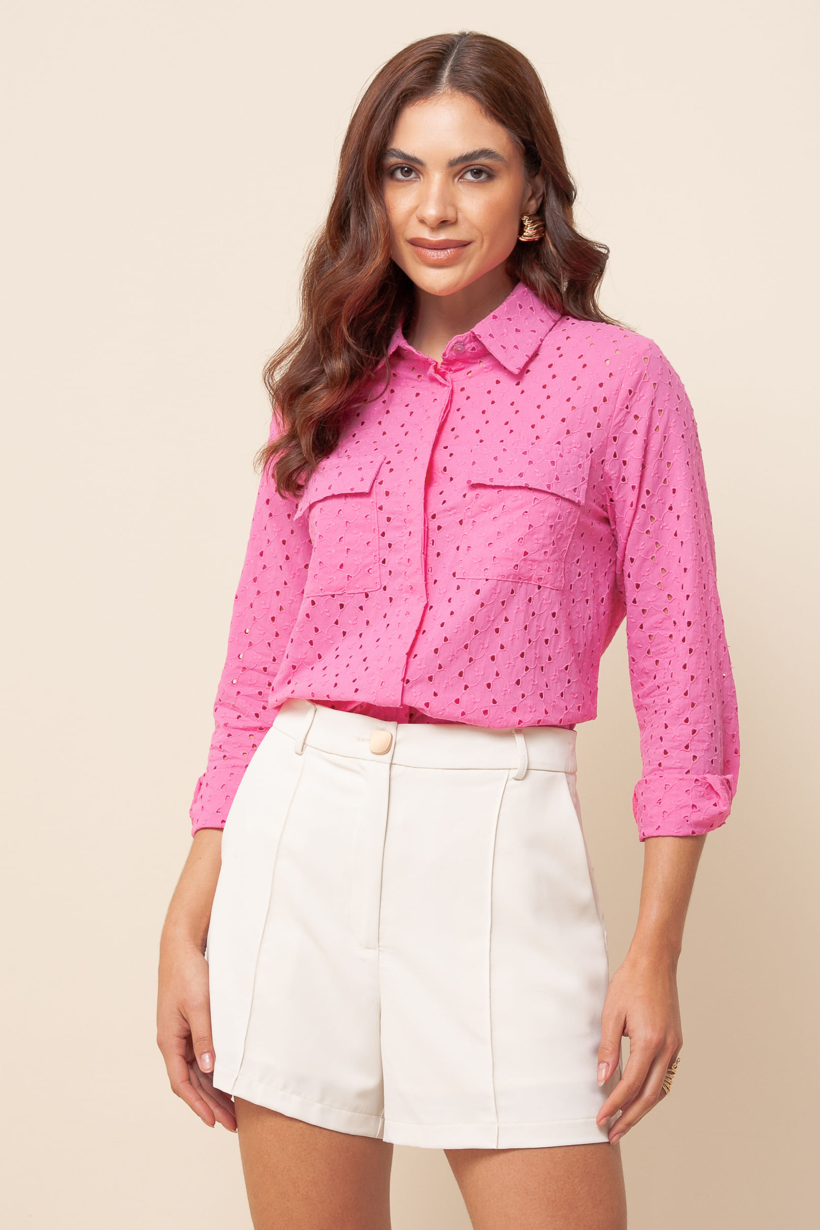 Camisa Laise Bolsos ROSA