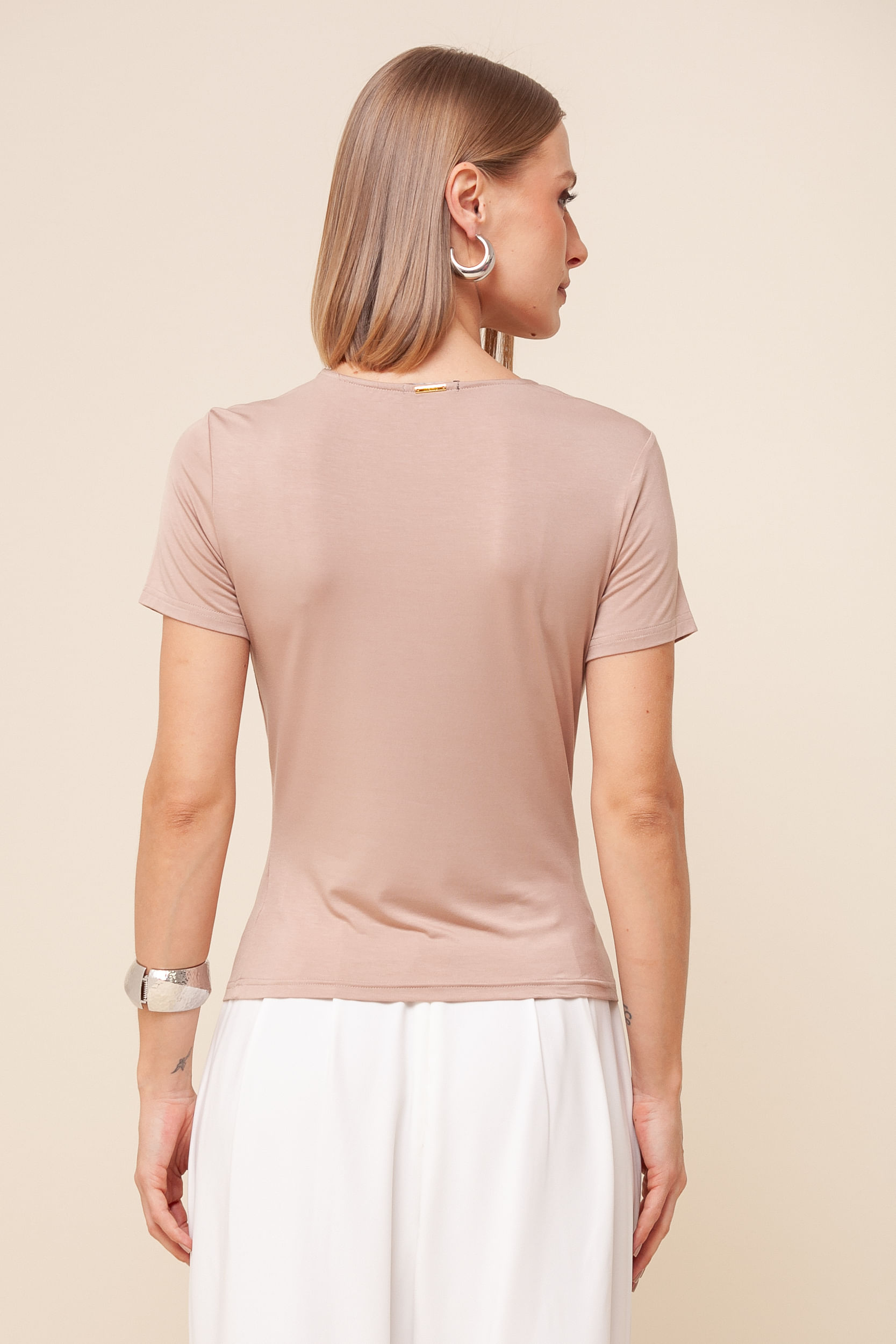 9036147 - Blusa De Malha Decote Torcido FENDI 9036147 - Blusa De Malha Decote Torcido FENDI