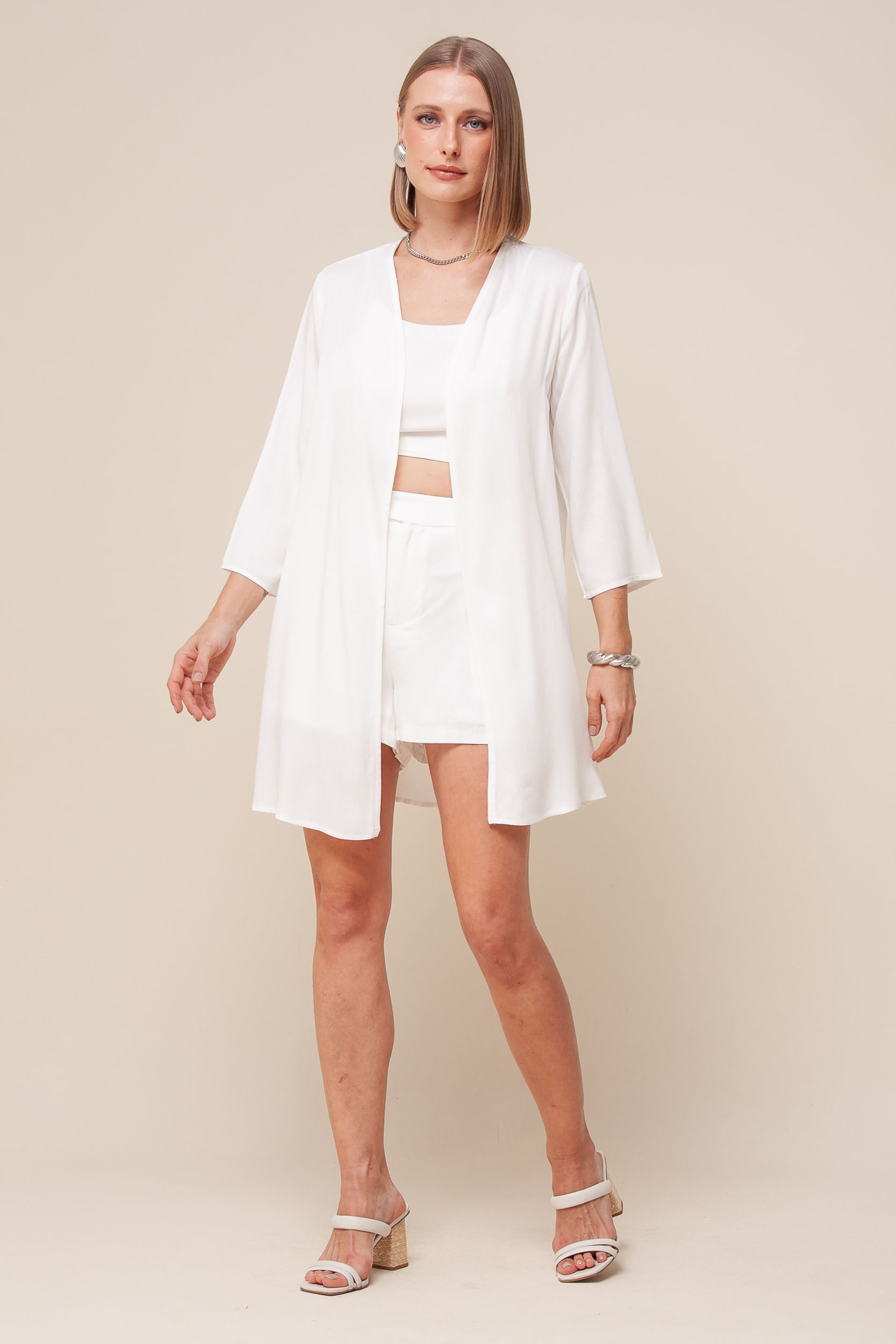 9036170 - Kimono Viscolinho OFF-WHITE 9036170 - Kimono Viscolinho OFF-WHITE