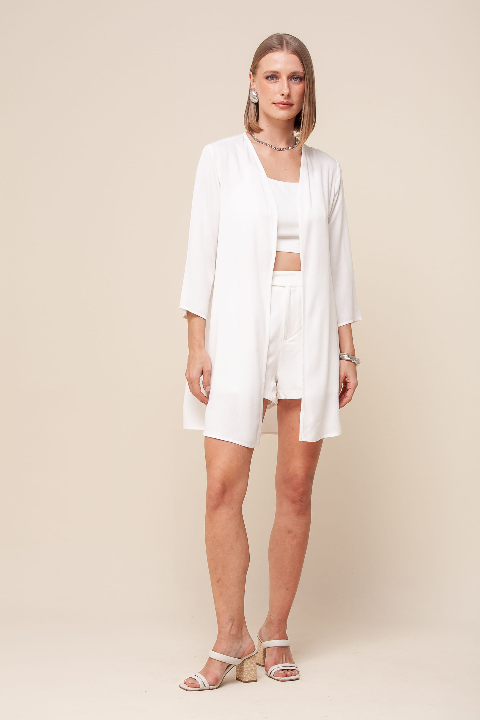 9036170 - Kimono Viscolinho OFF-WHITE 9036170 - Kimono Viscolinho OFF-WHITE