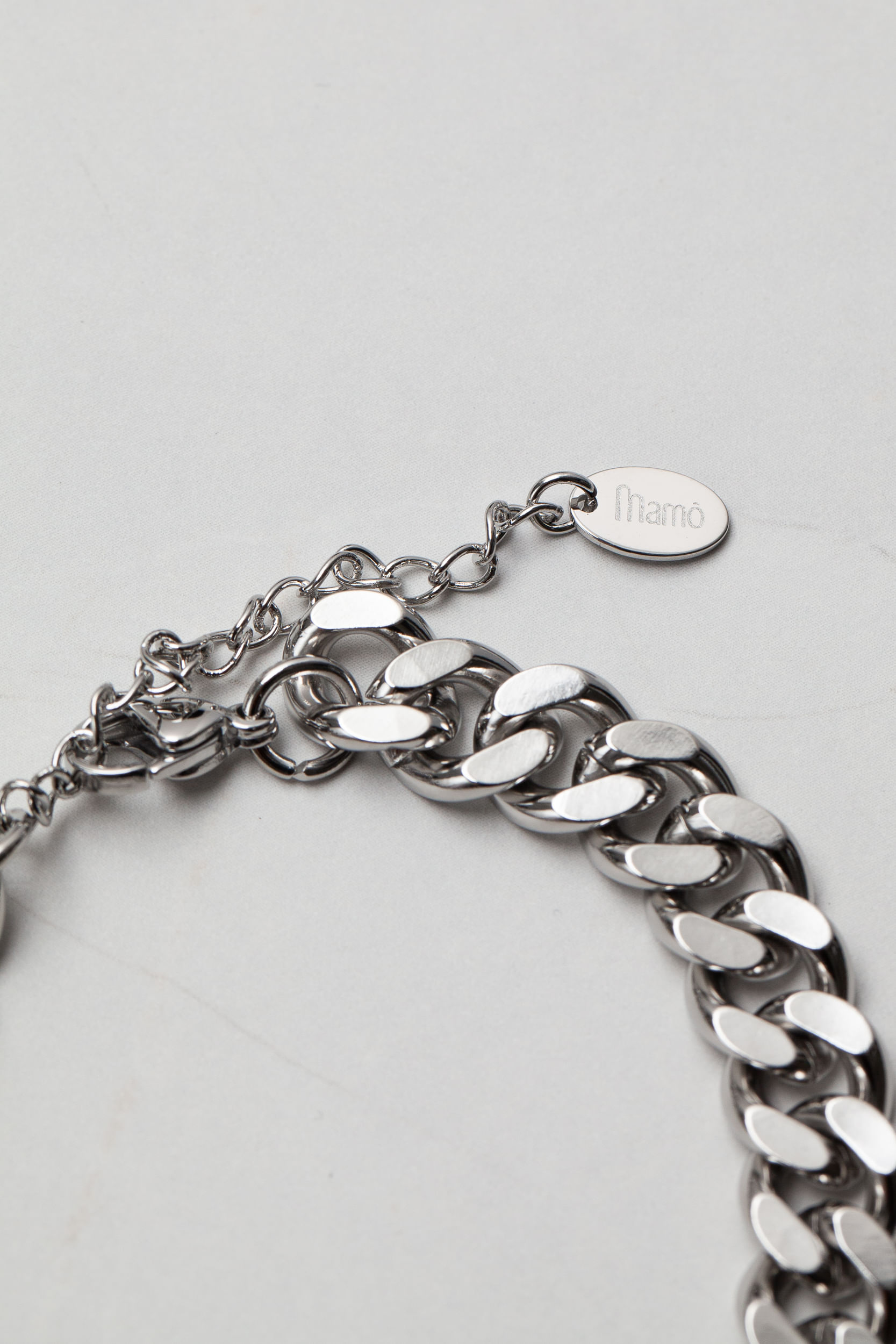 Pulseira Elegante Detalhe Quadrado PRATA Pulseira Elegante Detalhe Quadrado PRATA