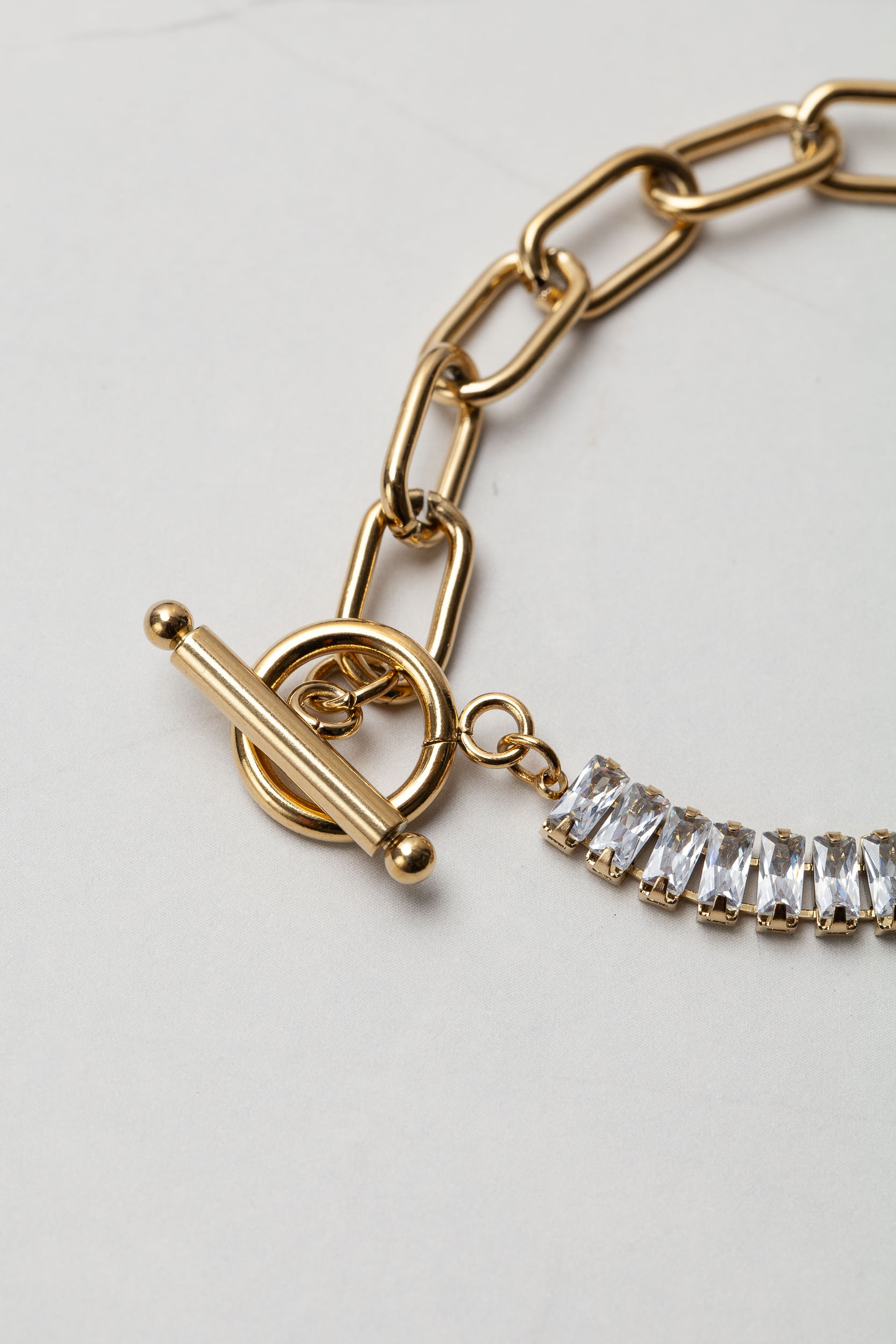 Pulseira Mix Prata e Dourado DOURADO Pulseira Mix Prata e Dourado DOURADO