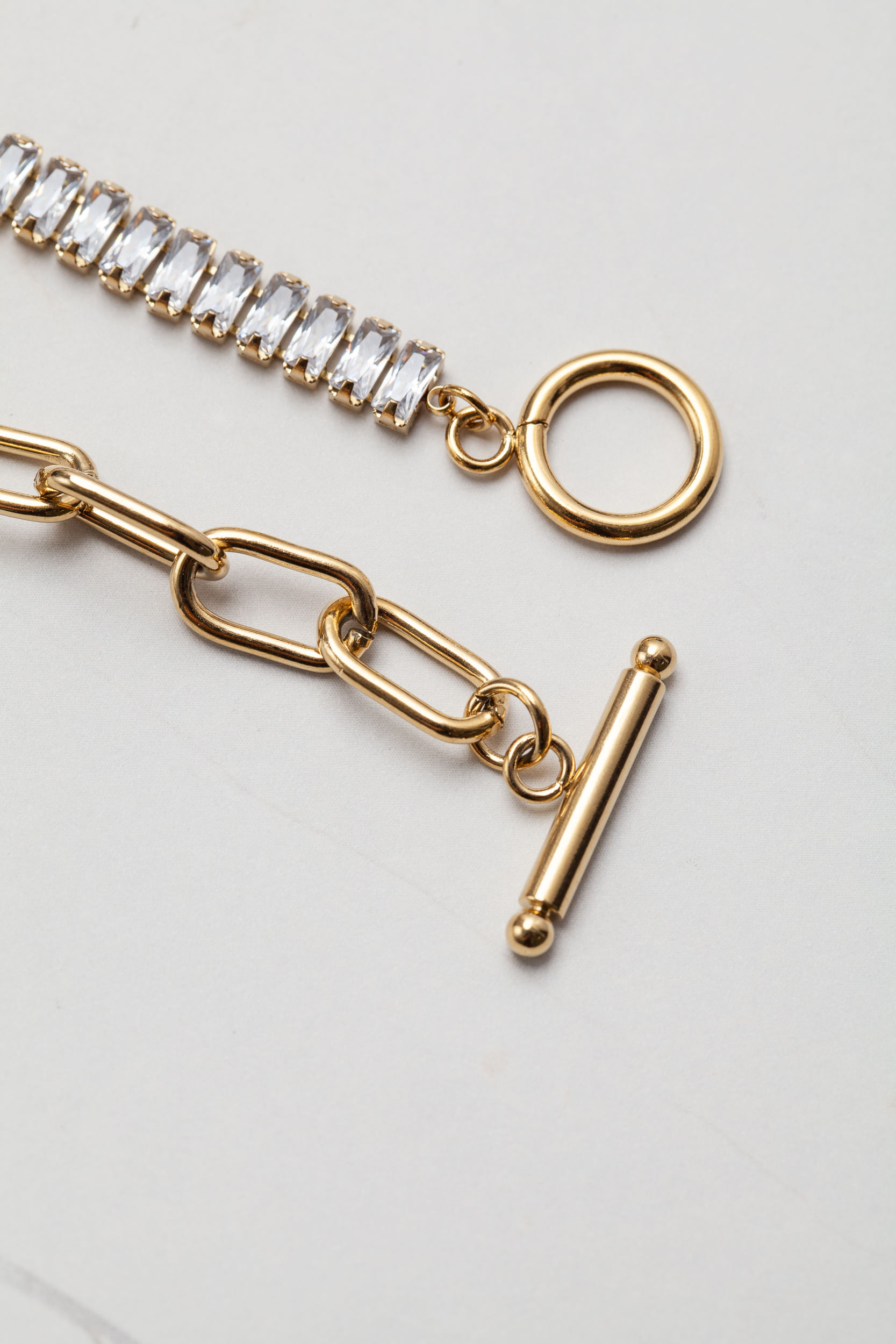 Pulseira Mix Prata e Dourado DOURADO Pulseira Mix Prata e Dourado DOURADO