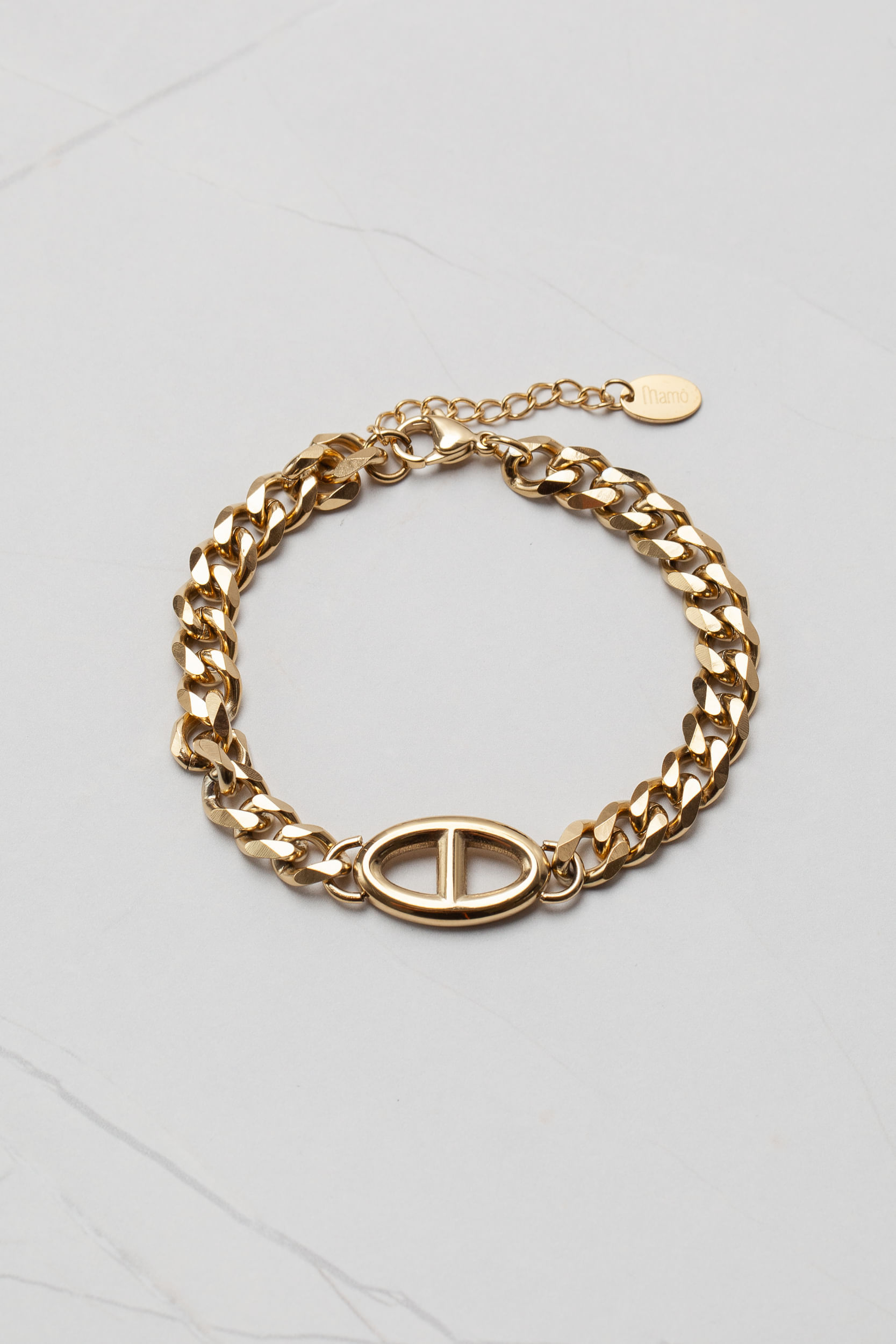 Pulseira Pingente Redondo DOURADO