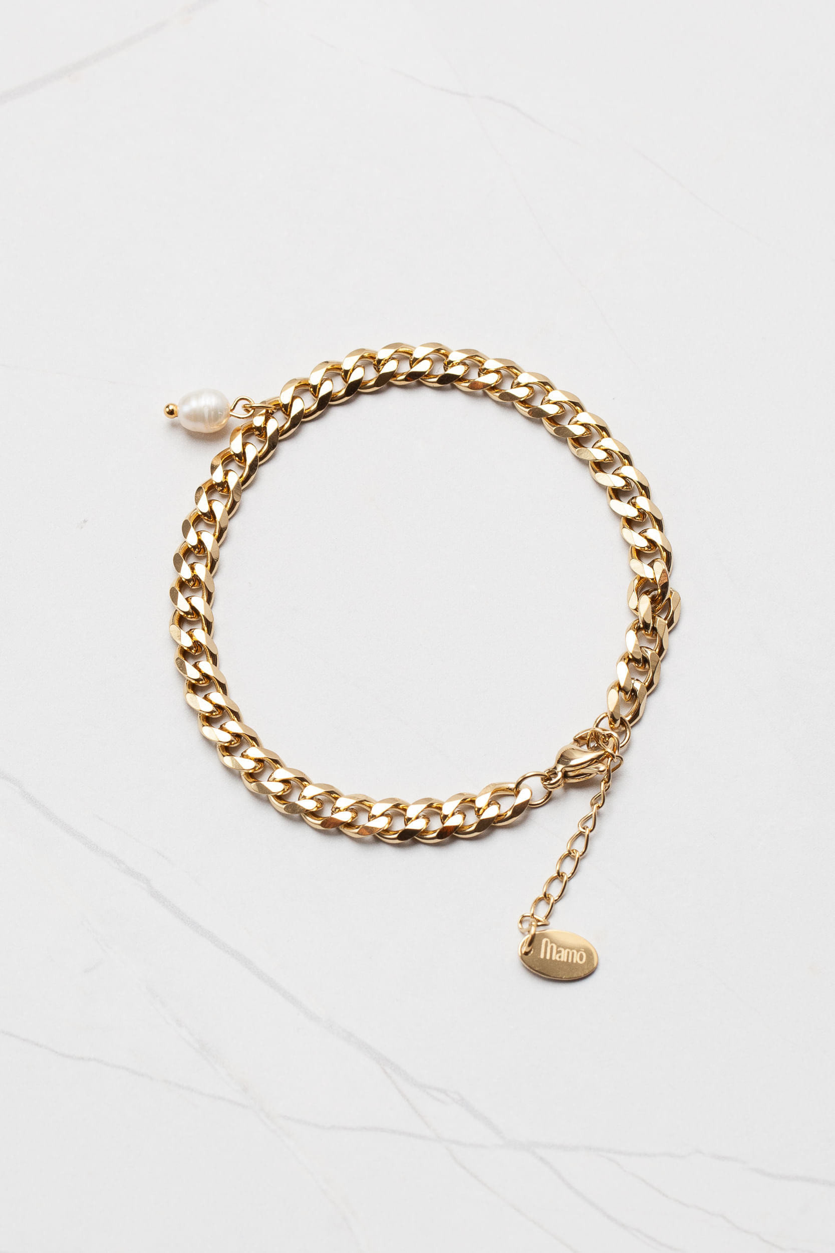 Pulseira Corrente Pérola DOURADO