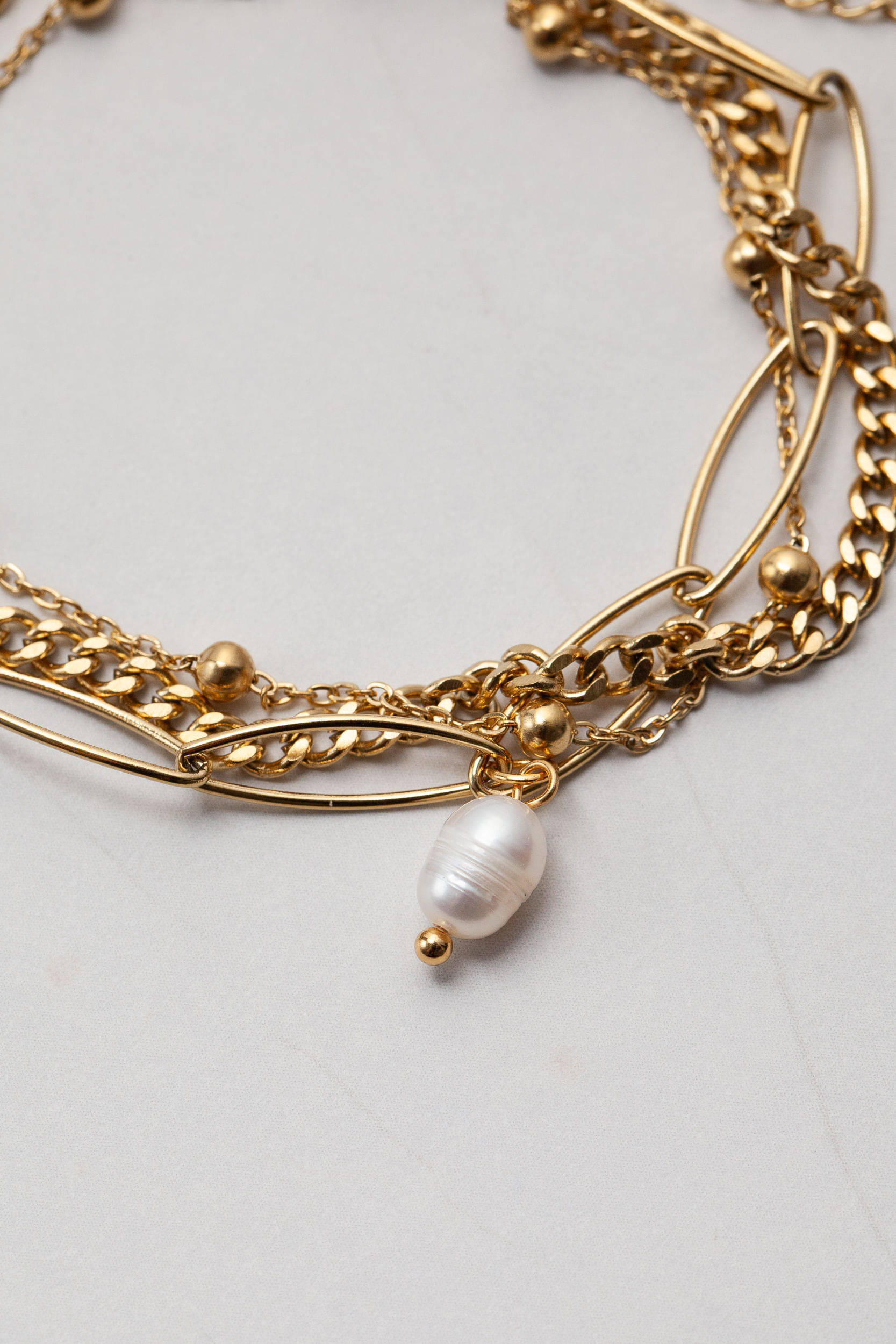 Pulseira Elos Correntes DOURADO Pulseira Elos Correntes DOURADO
