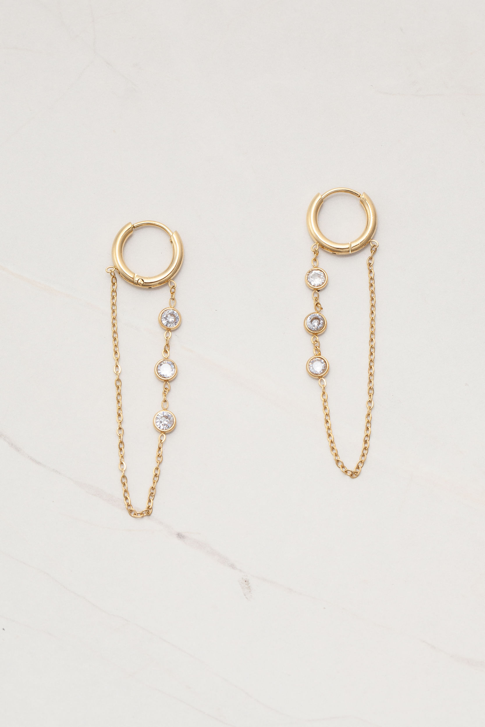 Brinco Argolinha com Pingente DOURADO