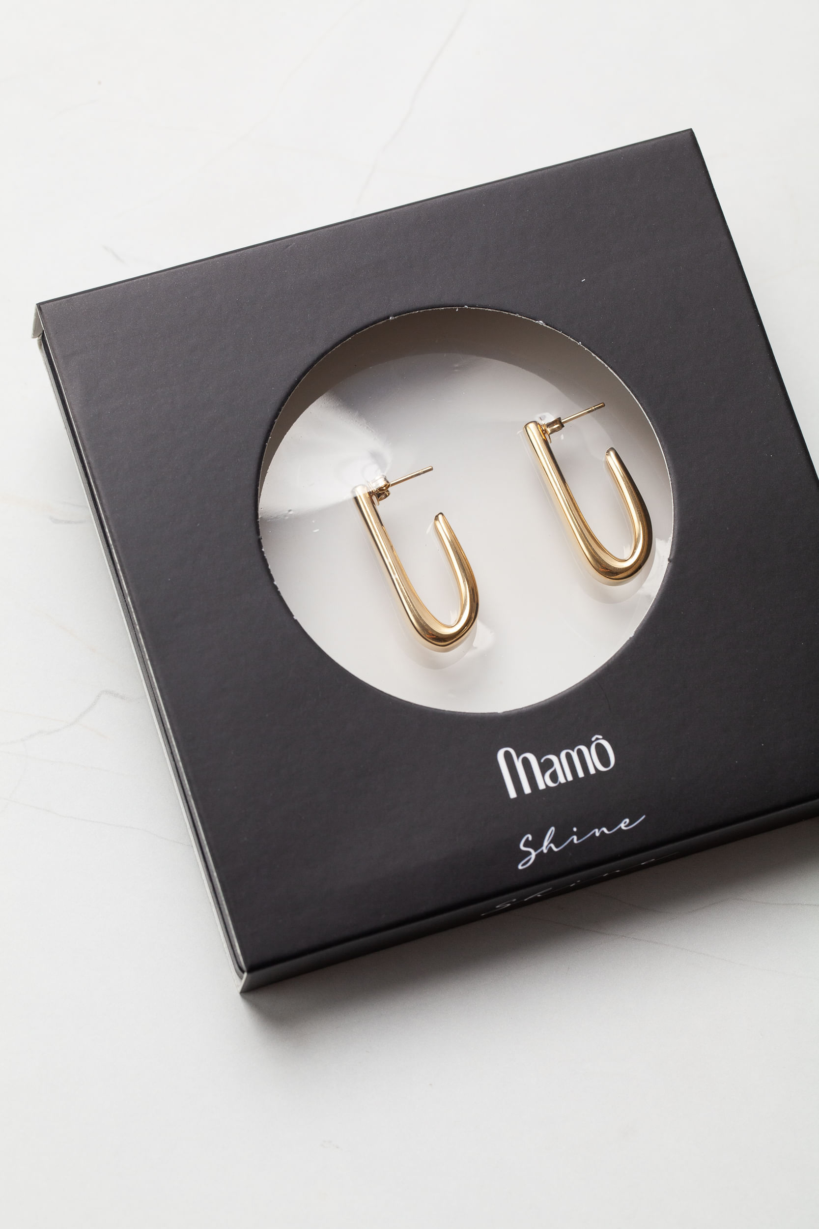 Brinco Meia Argola  DOURADO