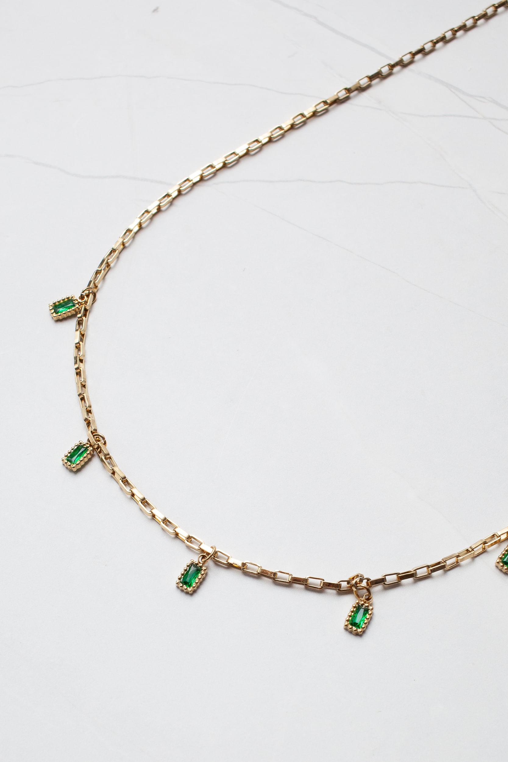 Colar Pingentes Gotas VERDE Colar Pingentes Gotas VERDE