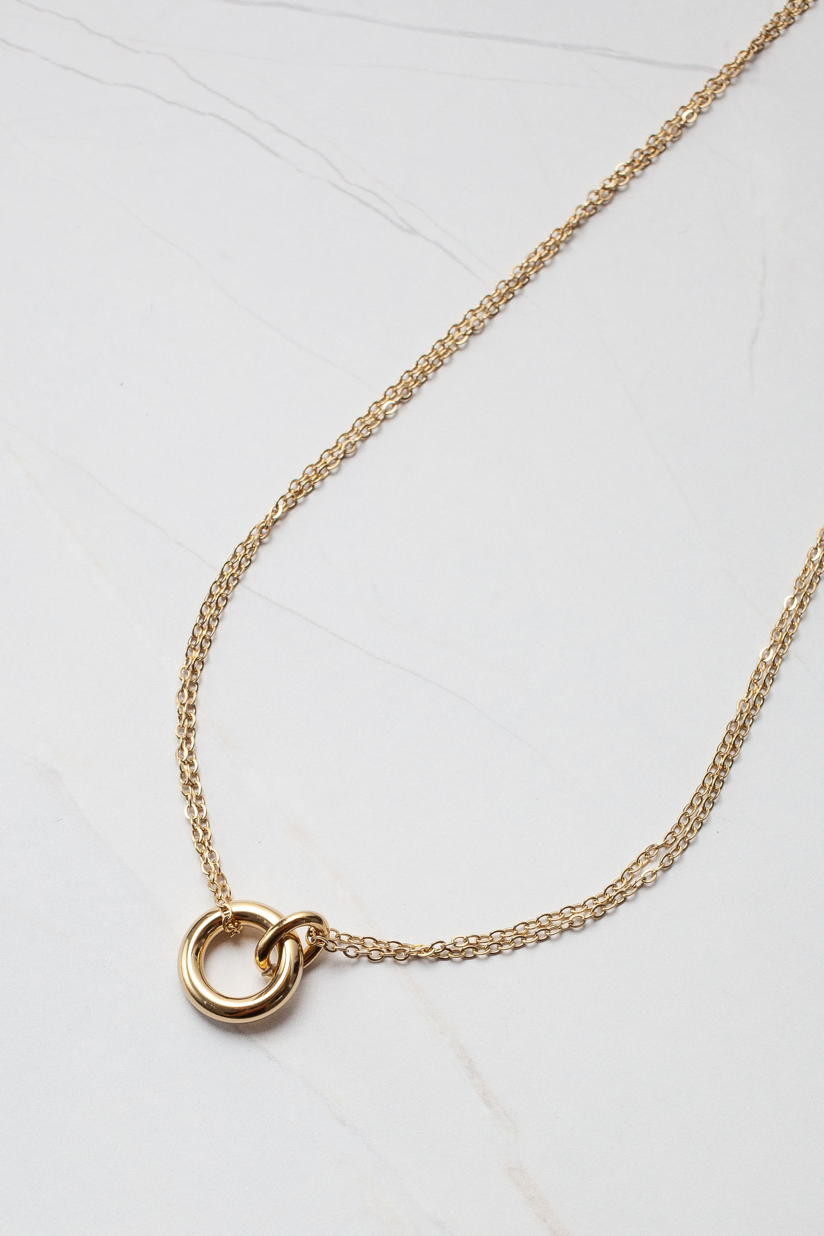 Colar Mix Correntes  DOURADO