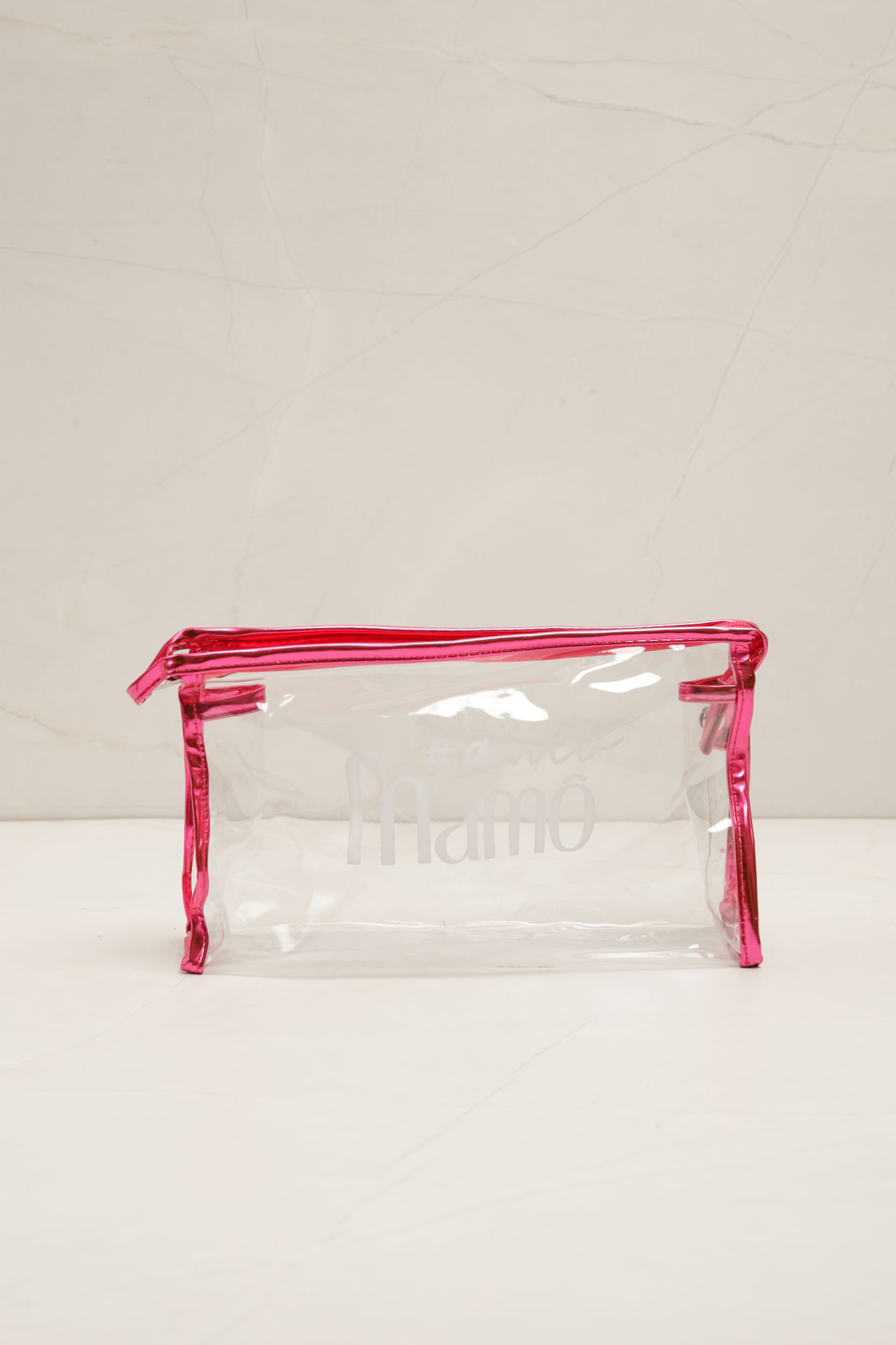 Necessaire Transparente Poá PINK Necessaire Transparente Poá PINK