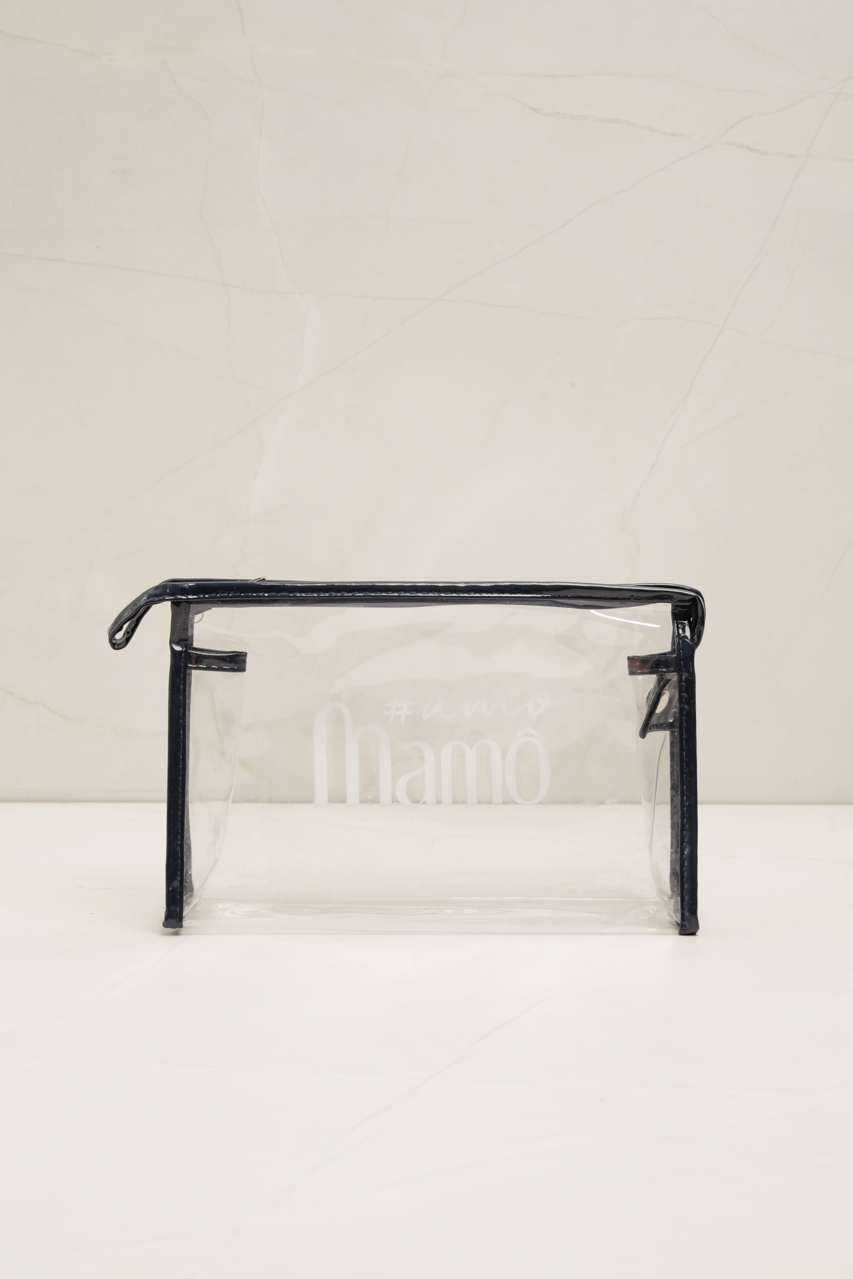 Necessaire Transparente Poá MARINHO 