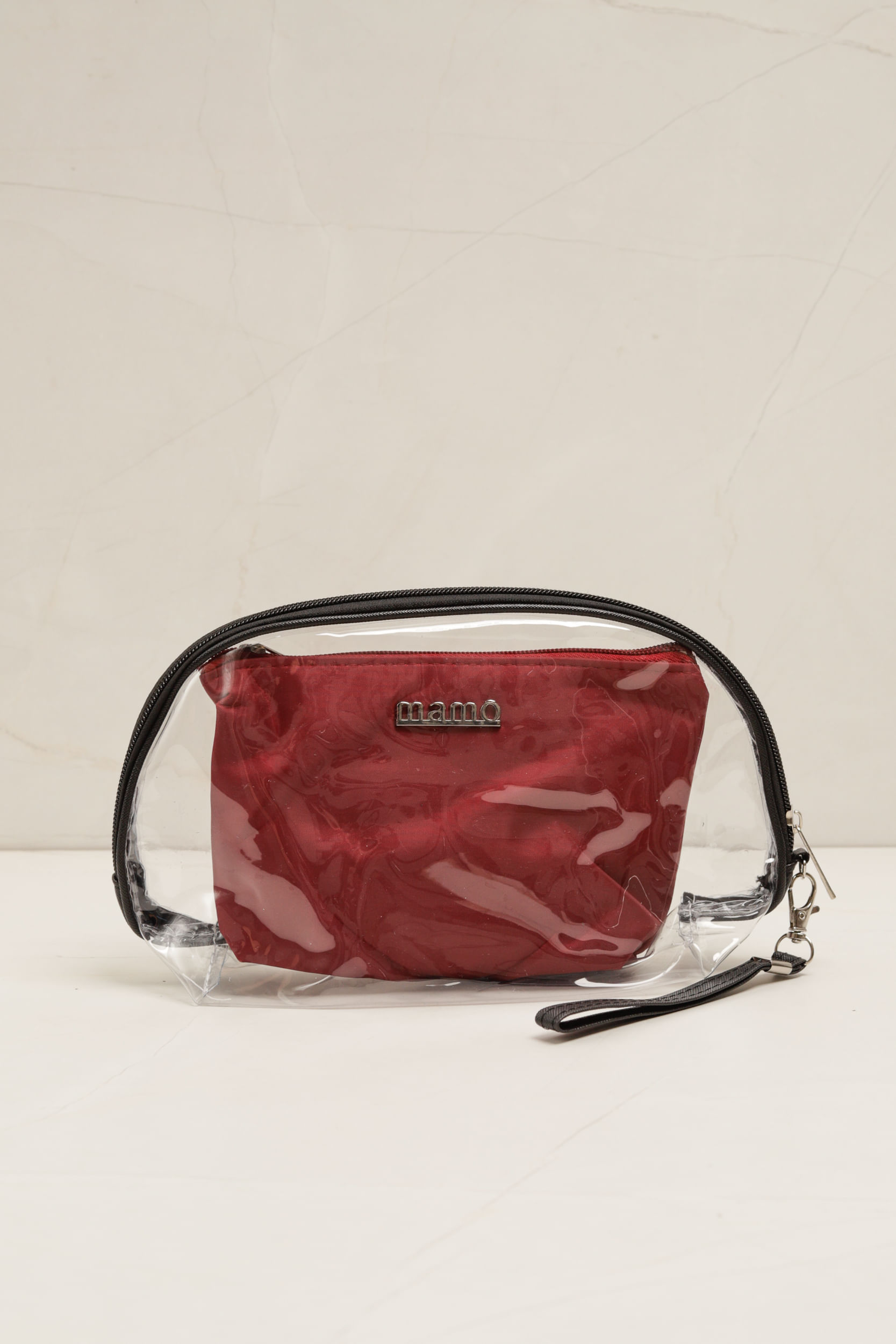 Necessaire Transparente Listras PRETO Necessaire Transparente Listras PRETO