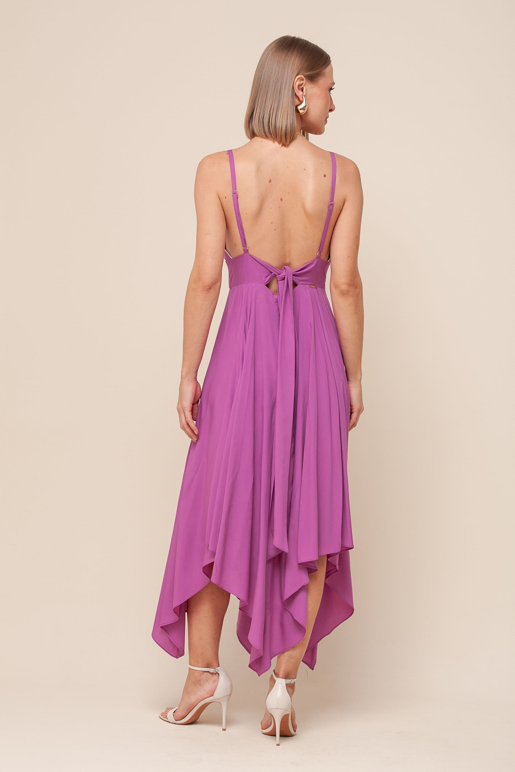 9036120 - Vestido Midi Assimétrico  ROXO 