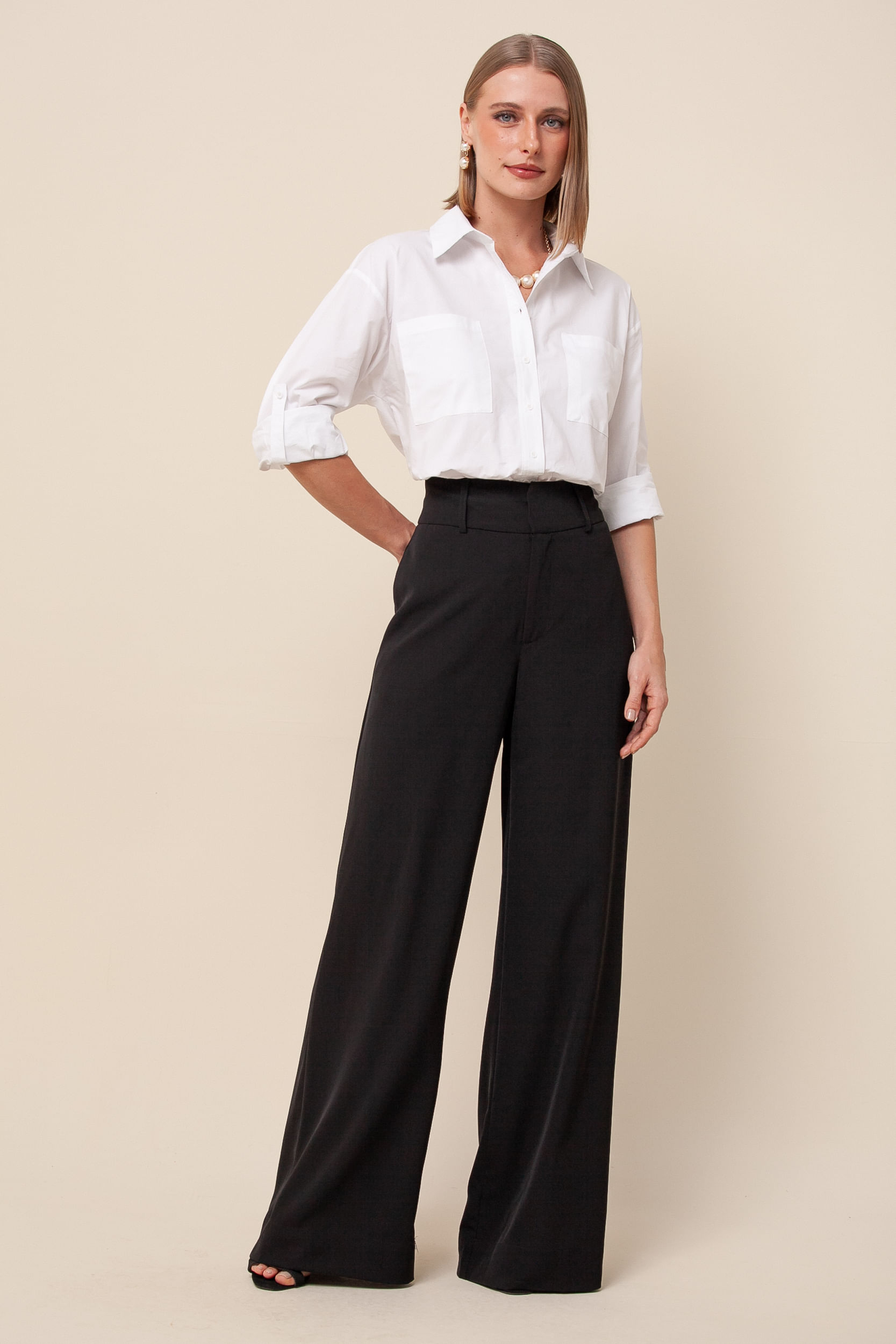 9036082 - Camisa Social Básica manga Longa BRANCO 9036082 - Camisa Social Básica manga Longa BRANCO